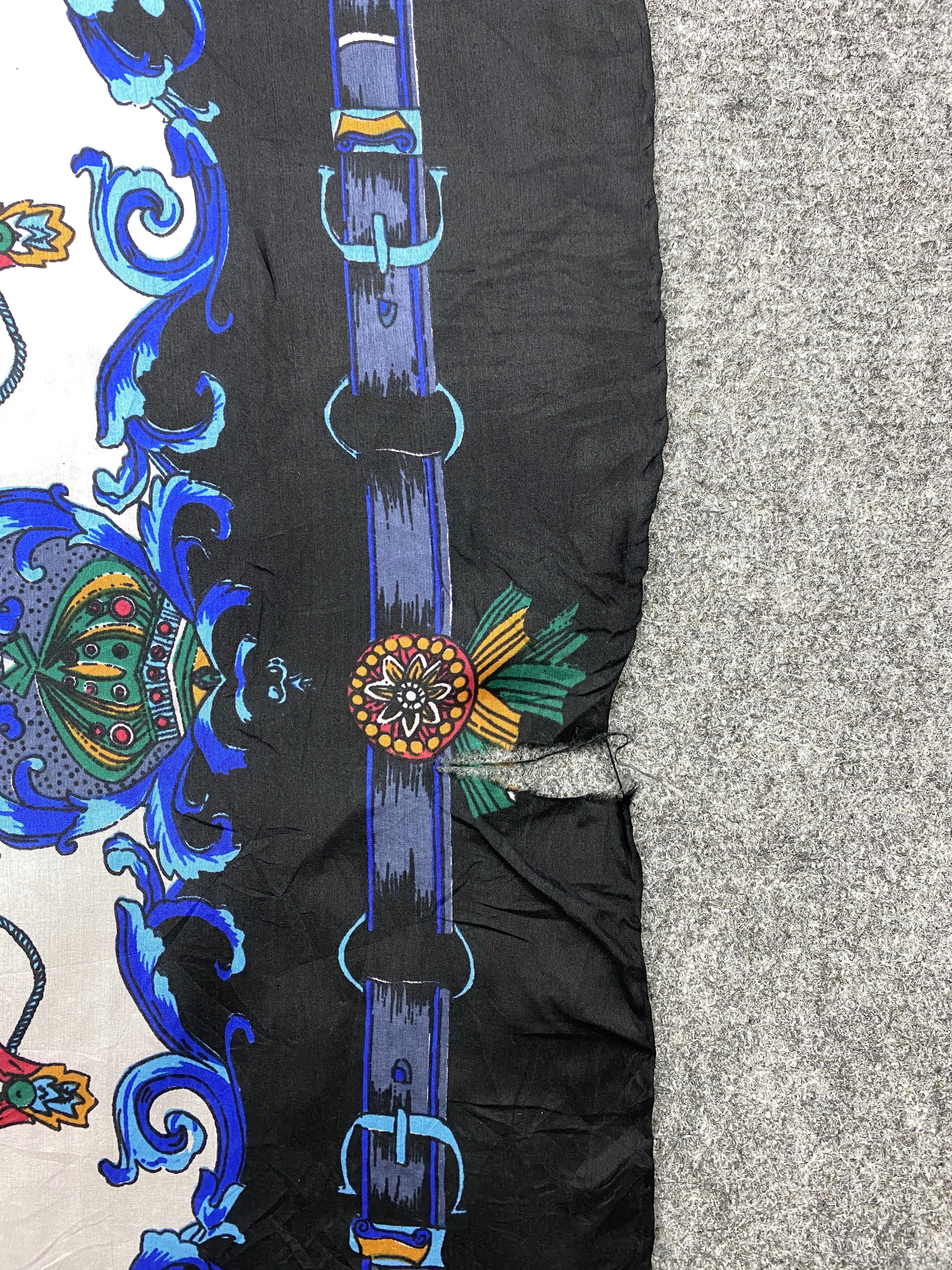 Japanese Brand Japan Brand Silk Scarf Shawl Babushka head Scarf SN0049 Size ONE SIZE - 7 Thumbnail