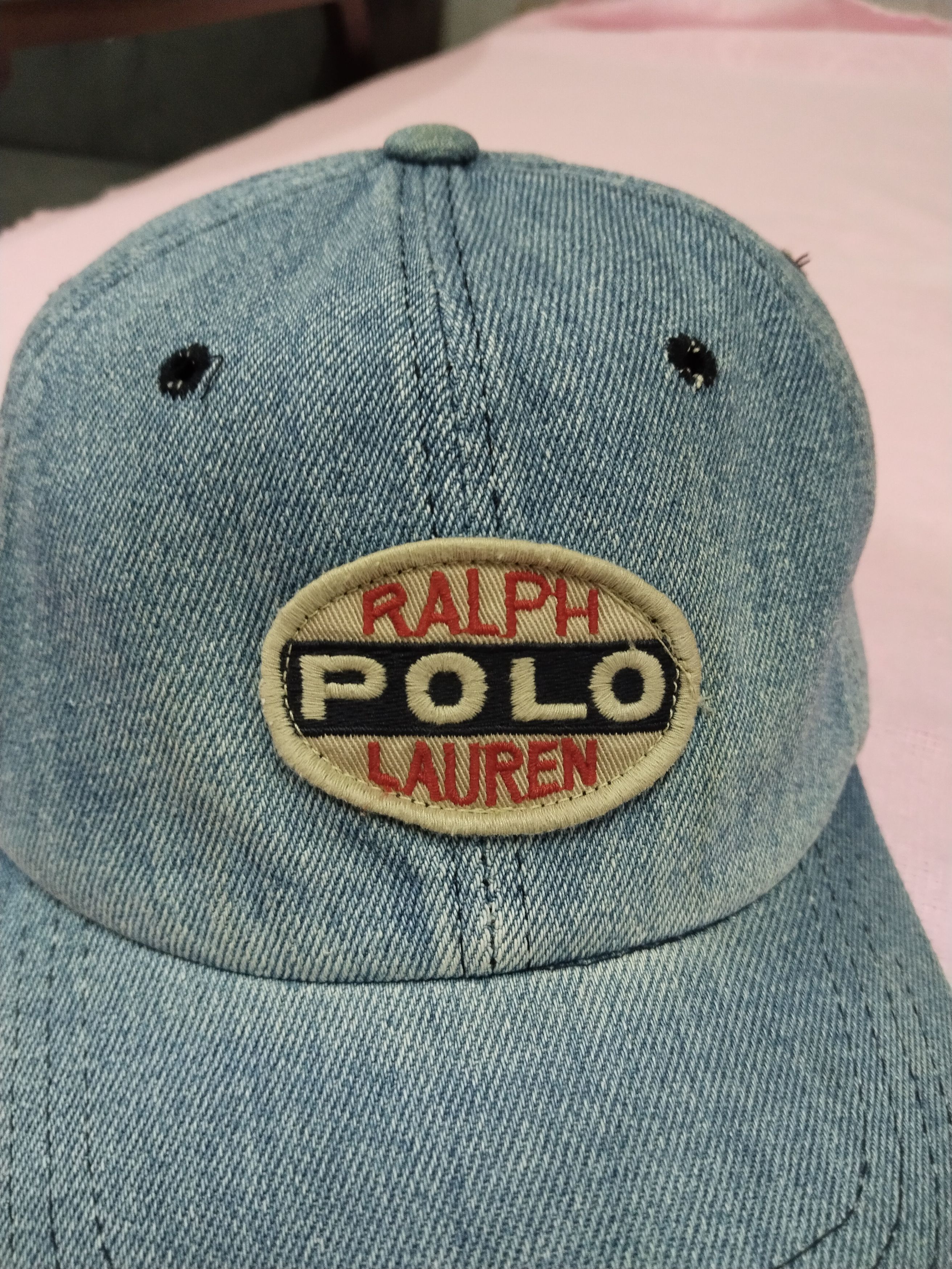 Polo Ralph Lauren VINTAGE 90 s POLO RALPH LAUREN DENIM CAP Size ONE SIZE - 2 Thumbnail