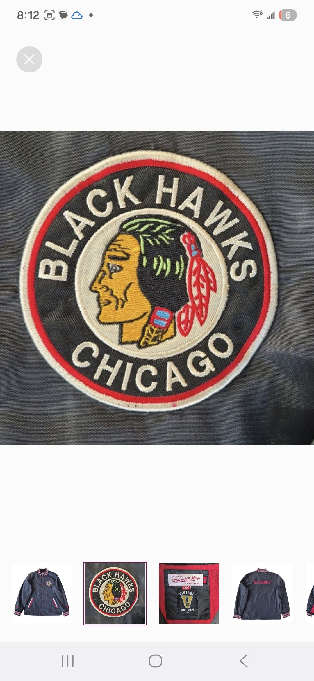 Mitchell & Ness Chicago Blackhawks Mitchell & Ness Vintage Jacket Size US L / EU 52-54 / 3 - 2 Thumbnail