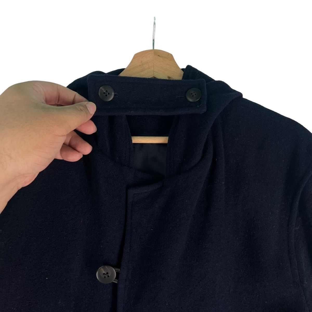 Yohji Yamamoto 🔥RUNWAY 90’s IMPER MEABLE YOHJI YAMAMOTO WOOL LONG FLY COATS Size US S / EU 44-46 / 1 - 6 Thumbnail