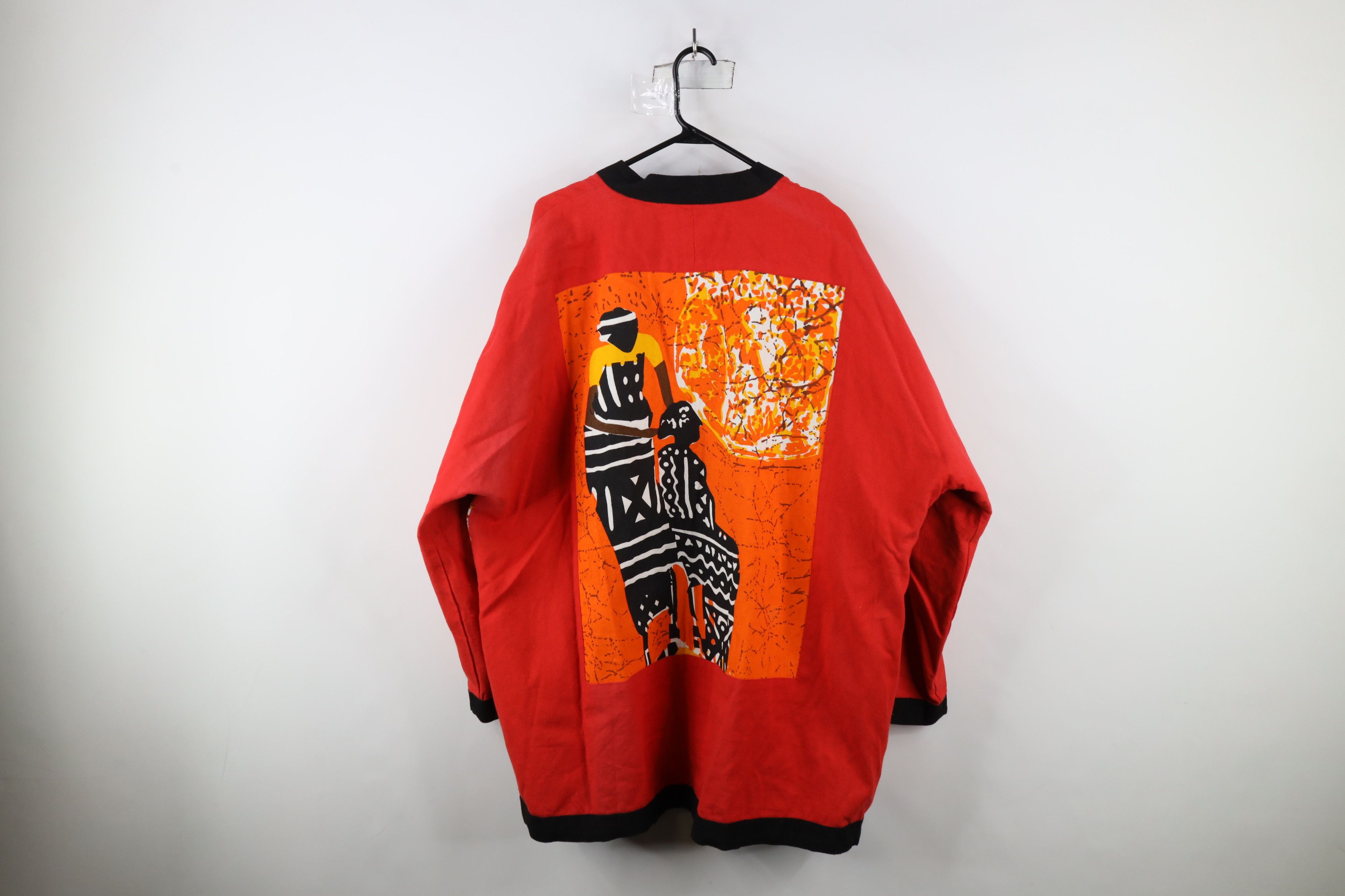 Vintage Vintage 90s Streetwear Art Open Front Jacket Cardigan Size 3XL / US 20-22 - 12 Thumbnail