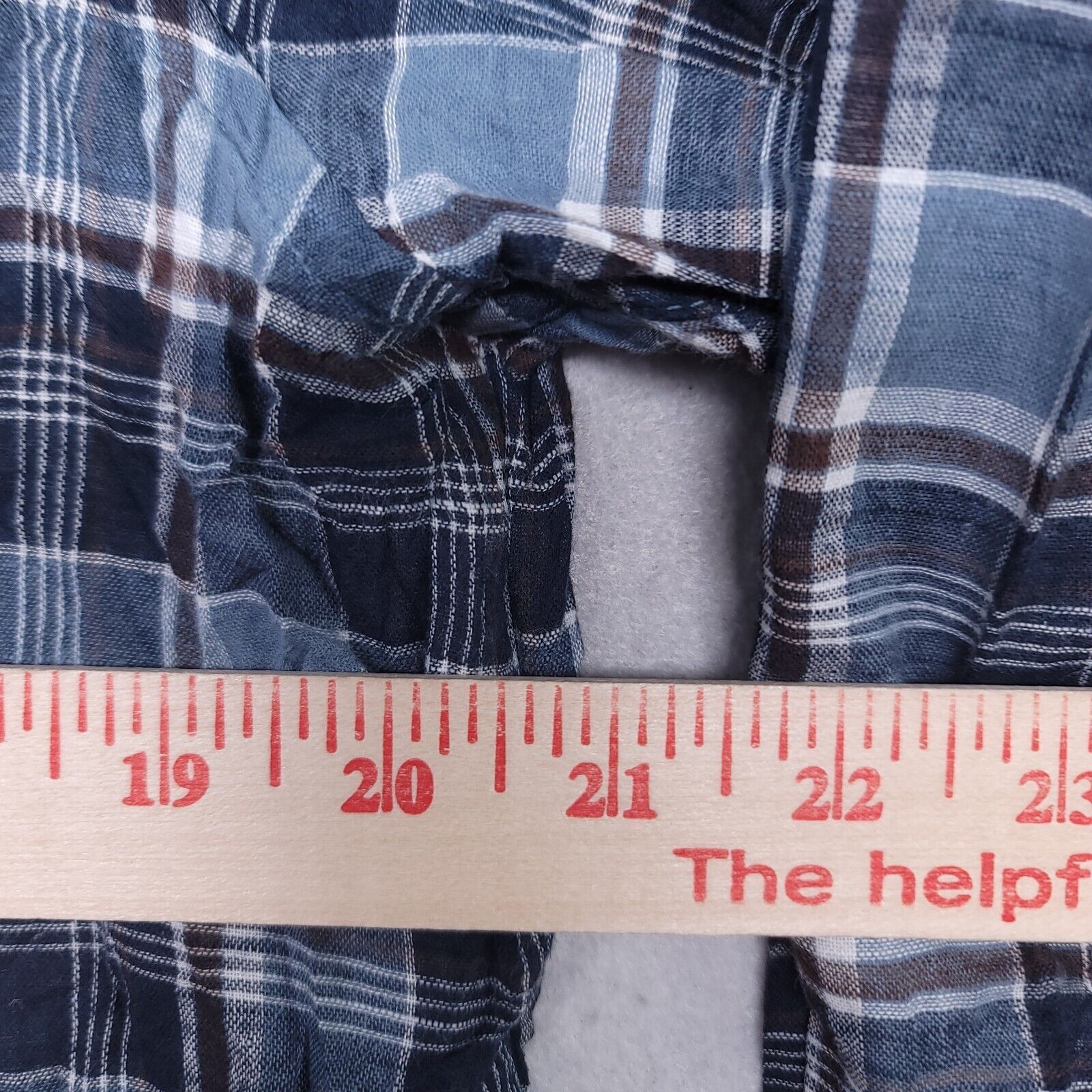 Sonoma Sonoma Madras Flannel Shirt Mens Size Extra Large XL Blue Size US XL / EU 56 / 4 - 8 Thumbnail