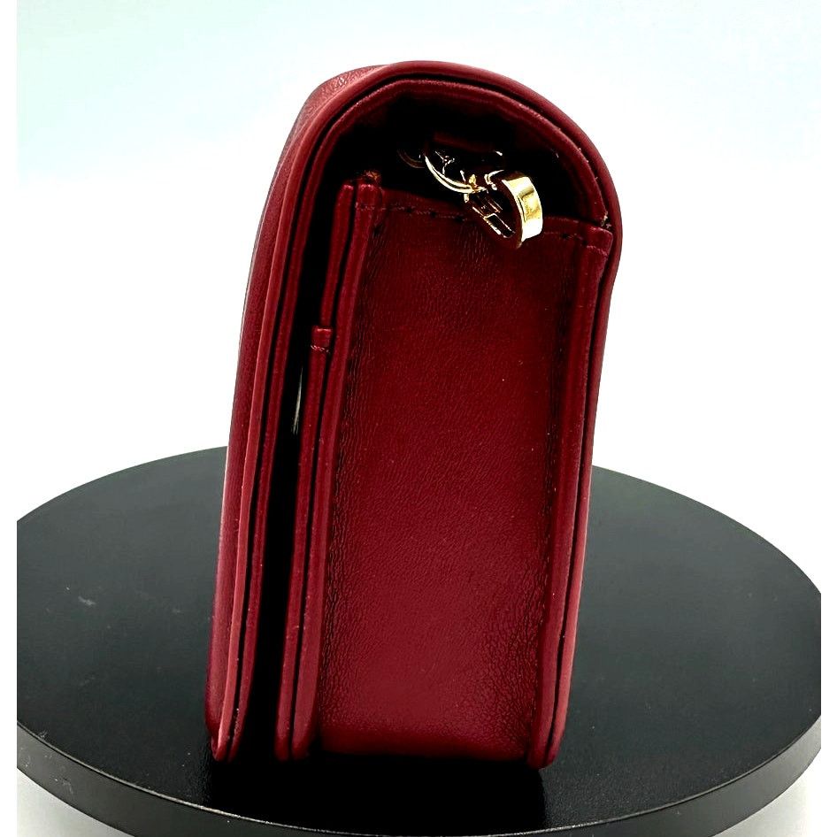 Badgley Mischka Badgley Mischka Pleated Crossbody - Wine Size ONE SIZE - 6 Thumbnail