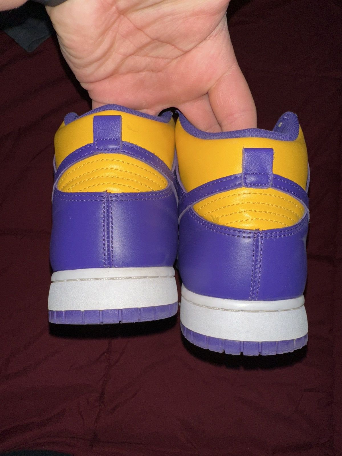 Nike Dunk high lakers Size US 10.5 / EU 43-44 - 4 Thumbnail