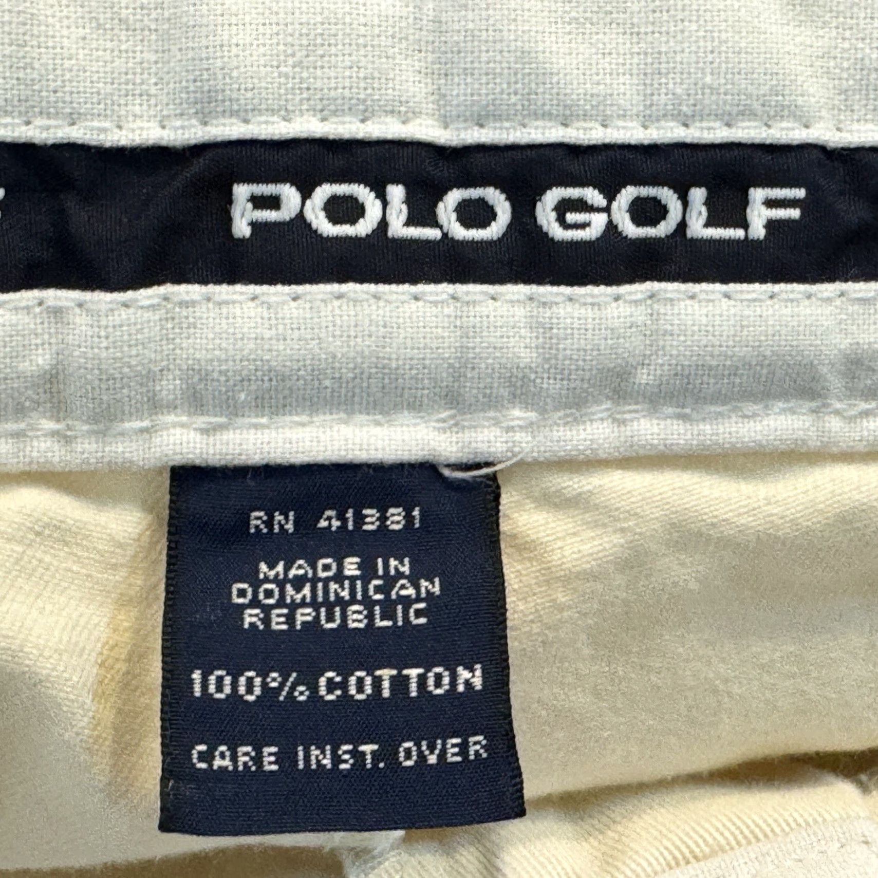 Vintage Polo Golf Chino Shorts Mens Size 36 Light Khaki Pleated Front 100% Cotton Preppy Size US M / EU 48-50 / 2 - 5 Thumbnail
