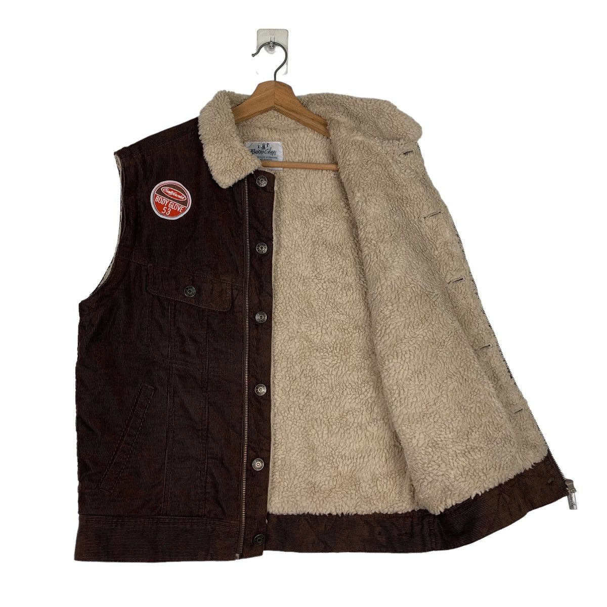 Body Glove Body Glove Surf Style Sherpa Corduroy Vest #0842-C38 Size US L / EU 52-54 / 3 - 9 Thumbnail