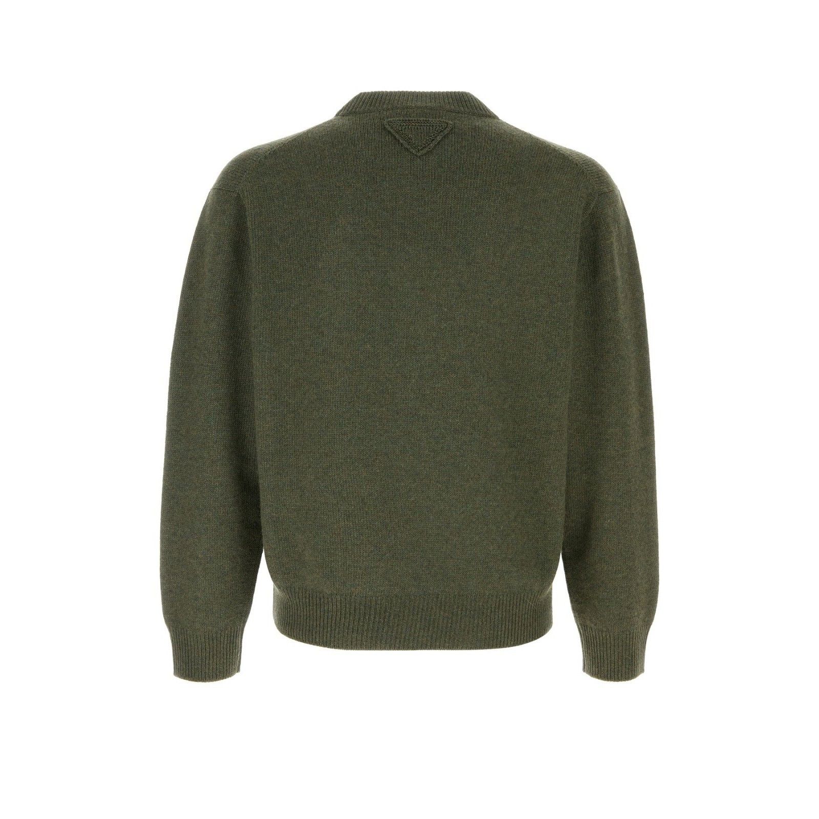 Prada PRADA Olive Green Cashmere Sweater New & Authentic (Men's si Size US L / EU 52-54 / 3 - 2 Thumbnail