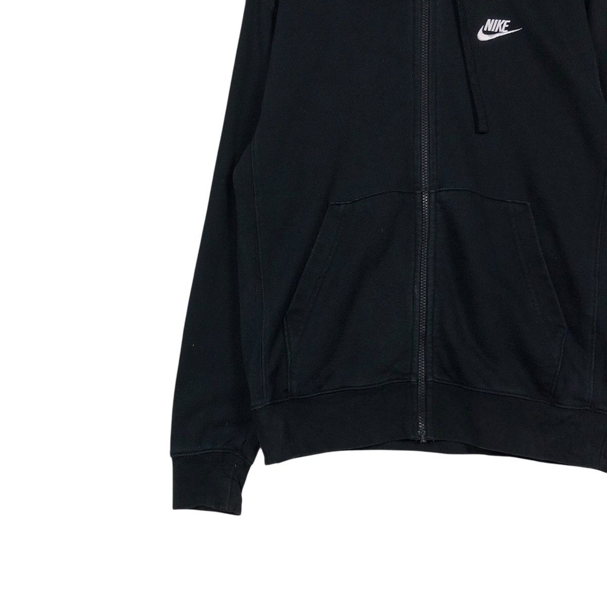 Nike Nike Vintage Black Zip Hoodie – Minimal Swoosh Essential Size US S / EU 44-46 / 1 - 5 Thumbnail