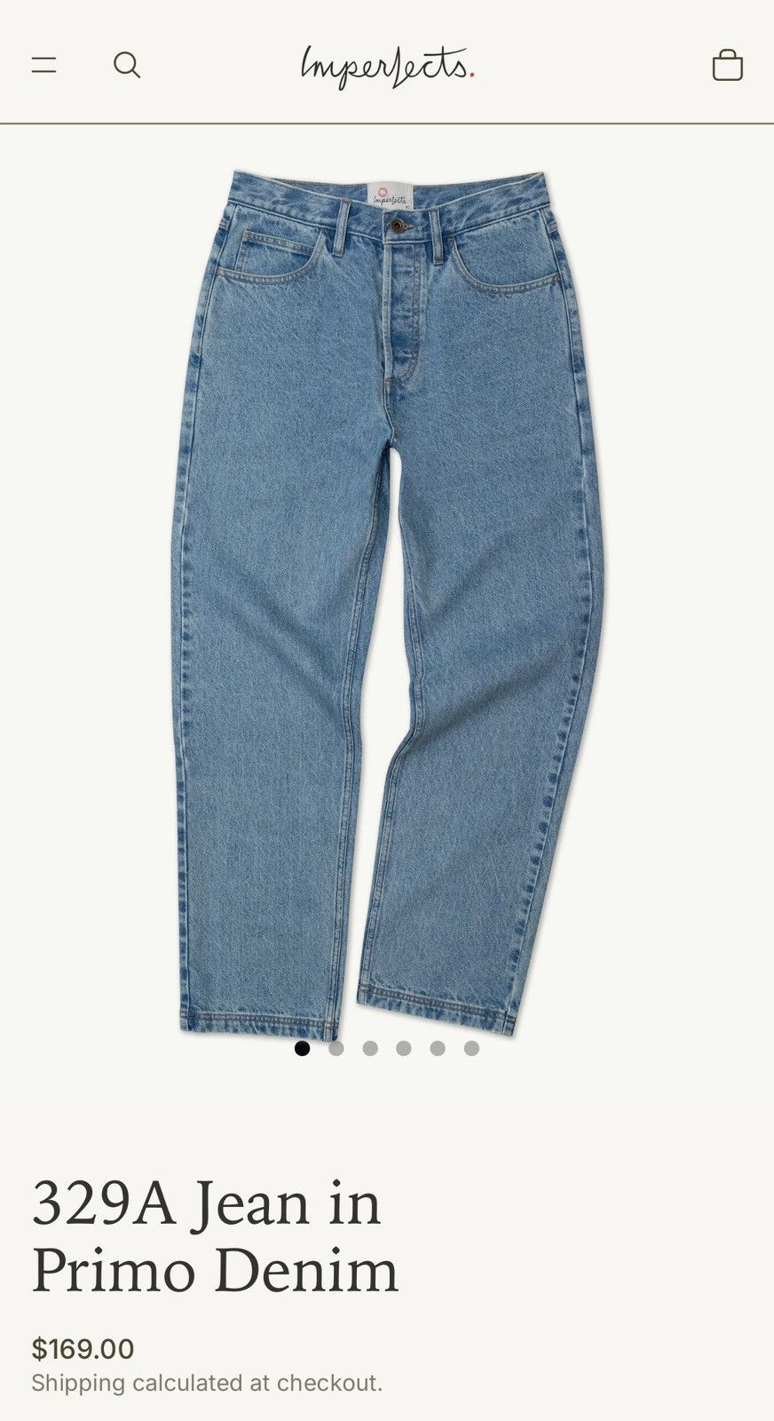 Imperfects 329A Jean in Primo denim