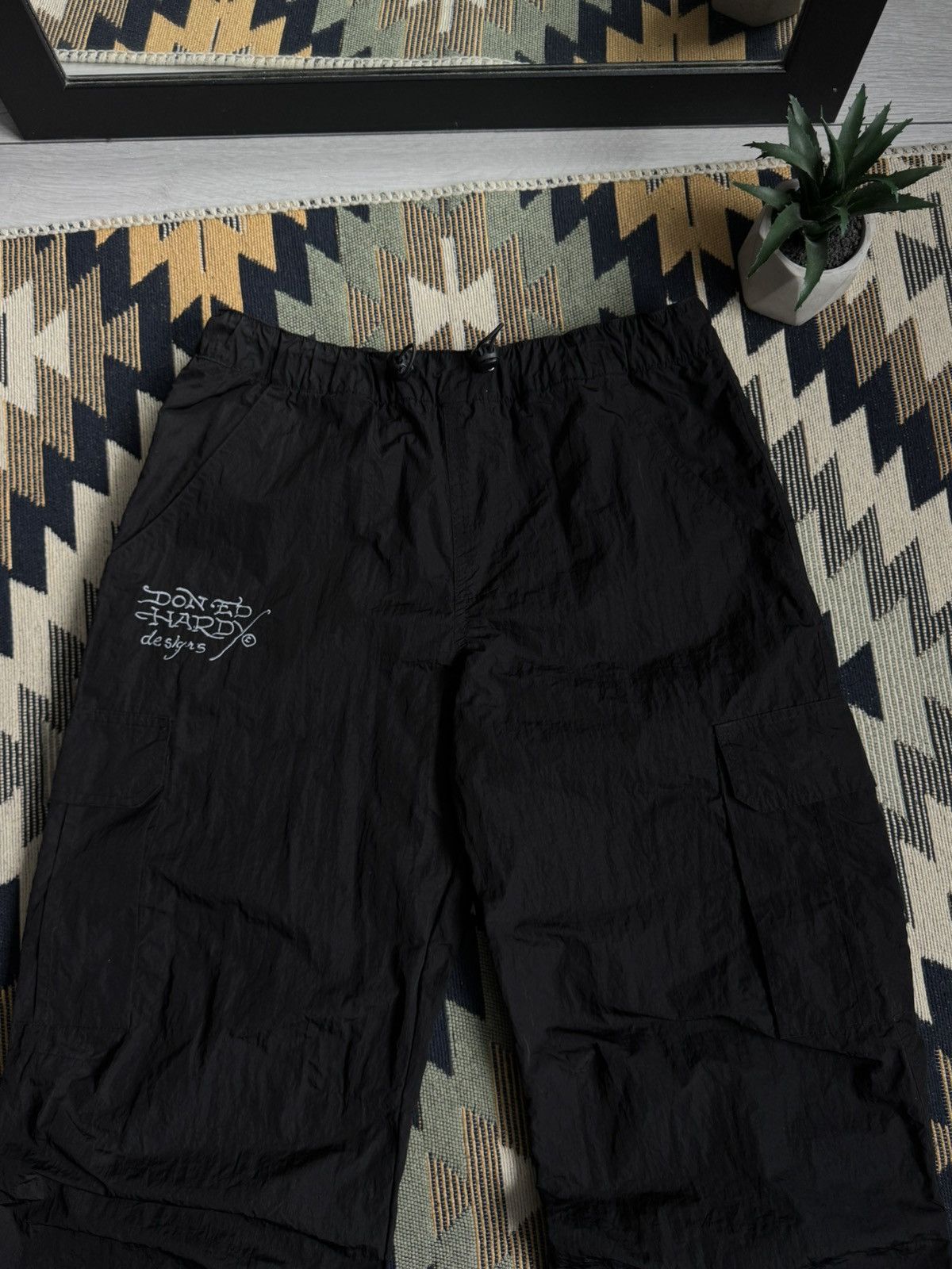 Ed Hardy Ed Hardy Nylon Big Logo Nylon Y2K Pants Size US 30 / EU 46 - 13 Thumbnail