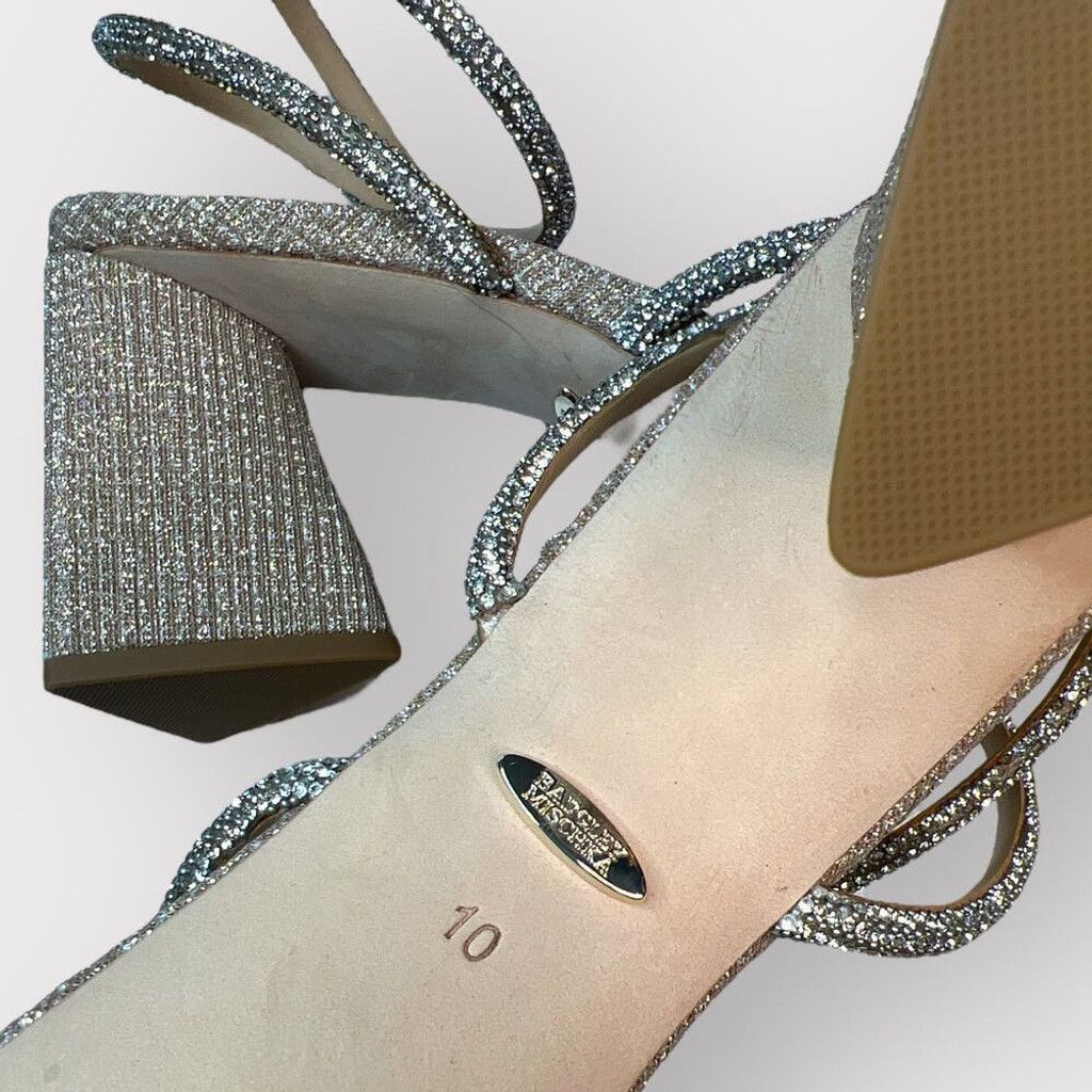 Badgley Mischka Badgley Mischka NEW sz 10 Freedom Glitter Block Heels $245 Size US 10 / IT 40 - 10 Thumbnail