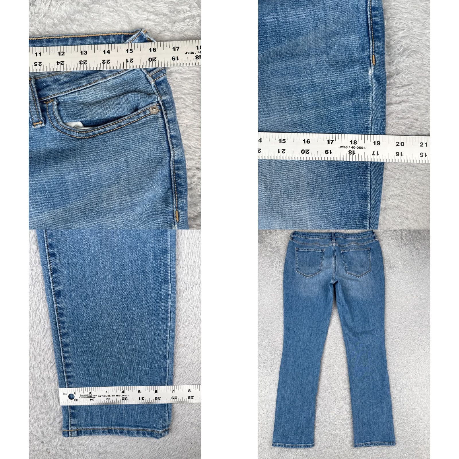 Old Navy Old Navy Jeans Womens 6 Blue Denim Boyfriend Straight Distressed Mid Rise 30x29 Size 28" / US 6 / IT 42 - 9 Thumbnail