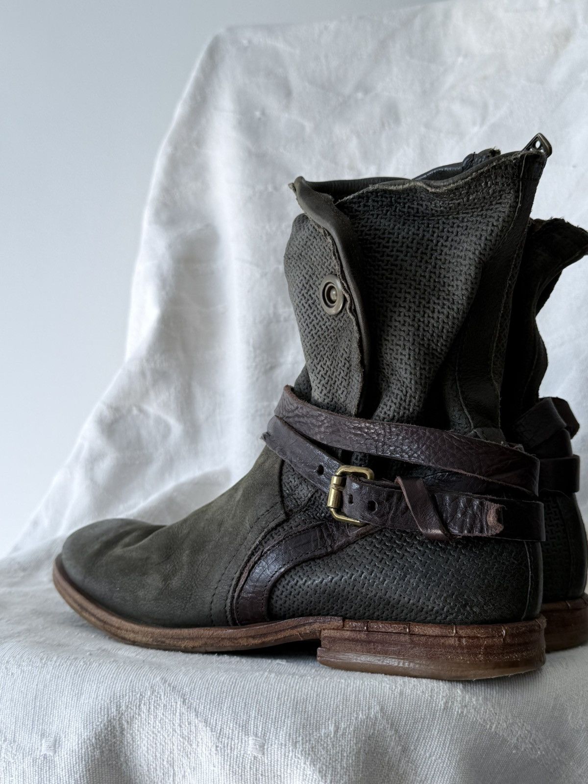 A.S.98 Avant Garde A.S. 98 14th Addiction Style Leather Boots Size US 8 / EU 41 - 4 Thumbnail