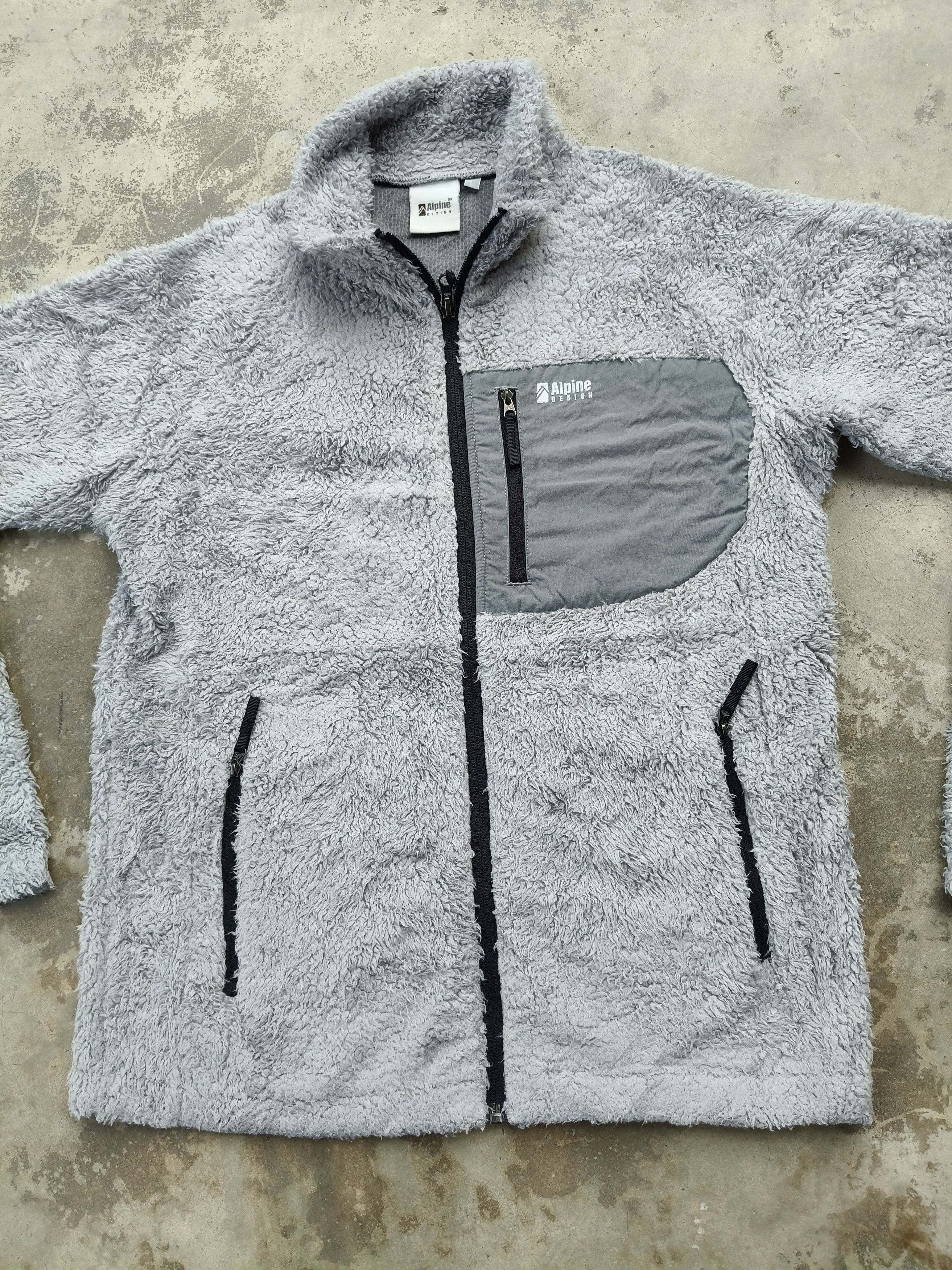 Japanese Brand Alpine Design Sherpa Fleece Jacket Size L / US 10 / IT 46 - 5 Thumbnail