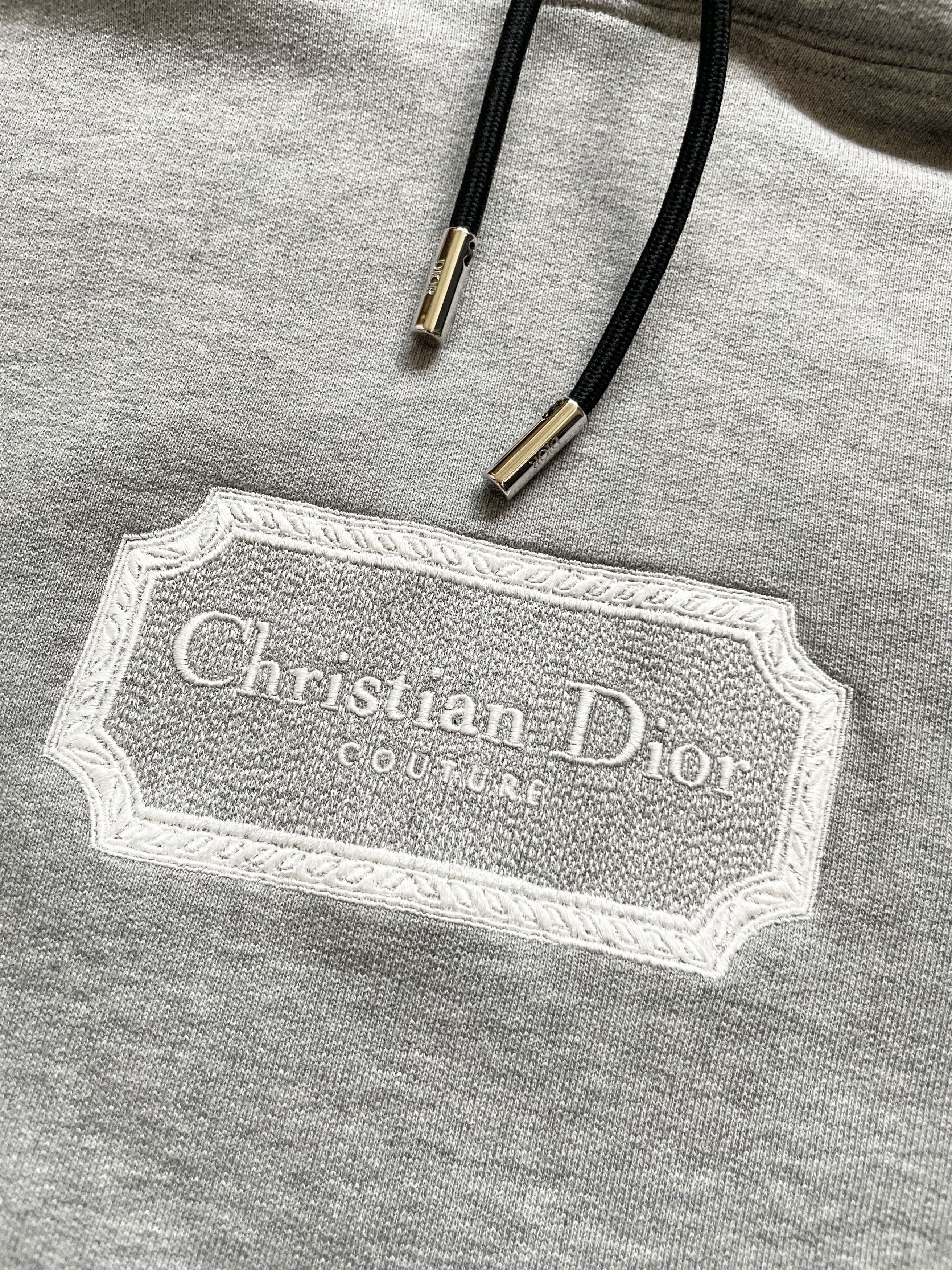 Dior DIOR CHRISTIAN DIOR COUTURE EMBROIDERED HOODIE size L | Grailed
