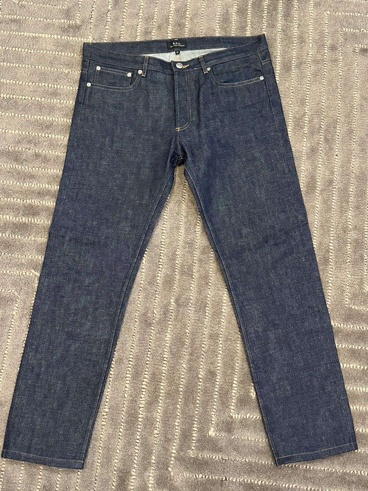 image of A P C Petit New Standard Raw Denim in Blue, Men's (Size 33)