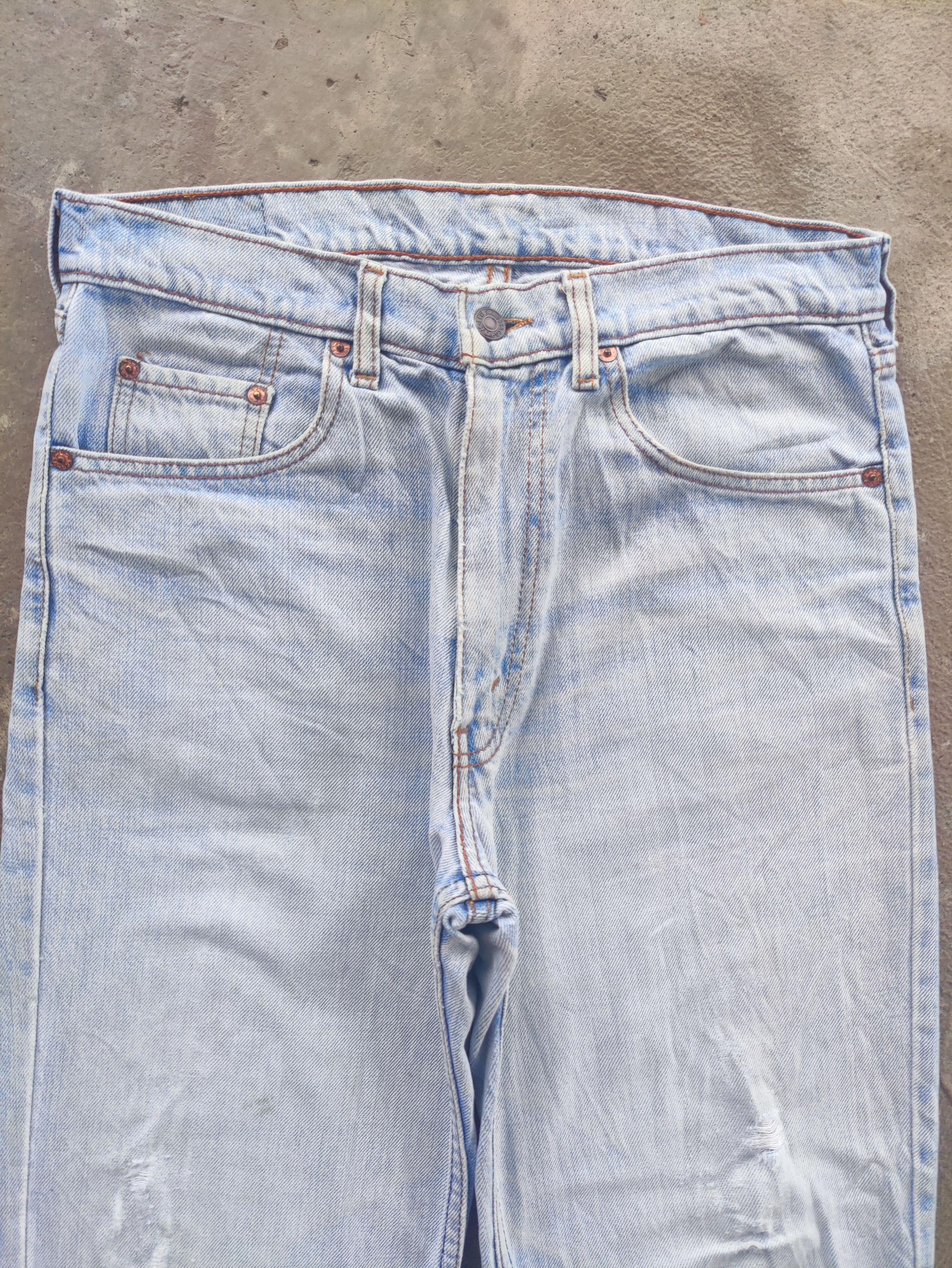 Levi's Vintage Levi's Denim Distress Faded Pants W32 Size US 32 / EU 48 - 3 Thumbnail