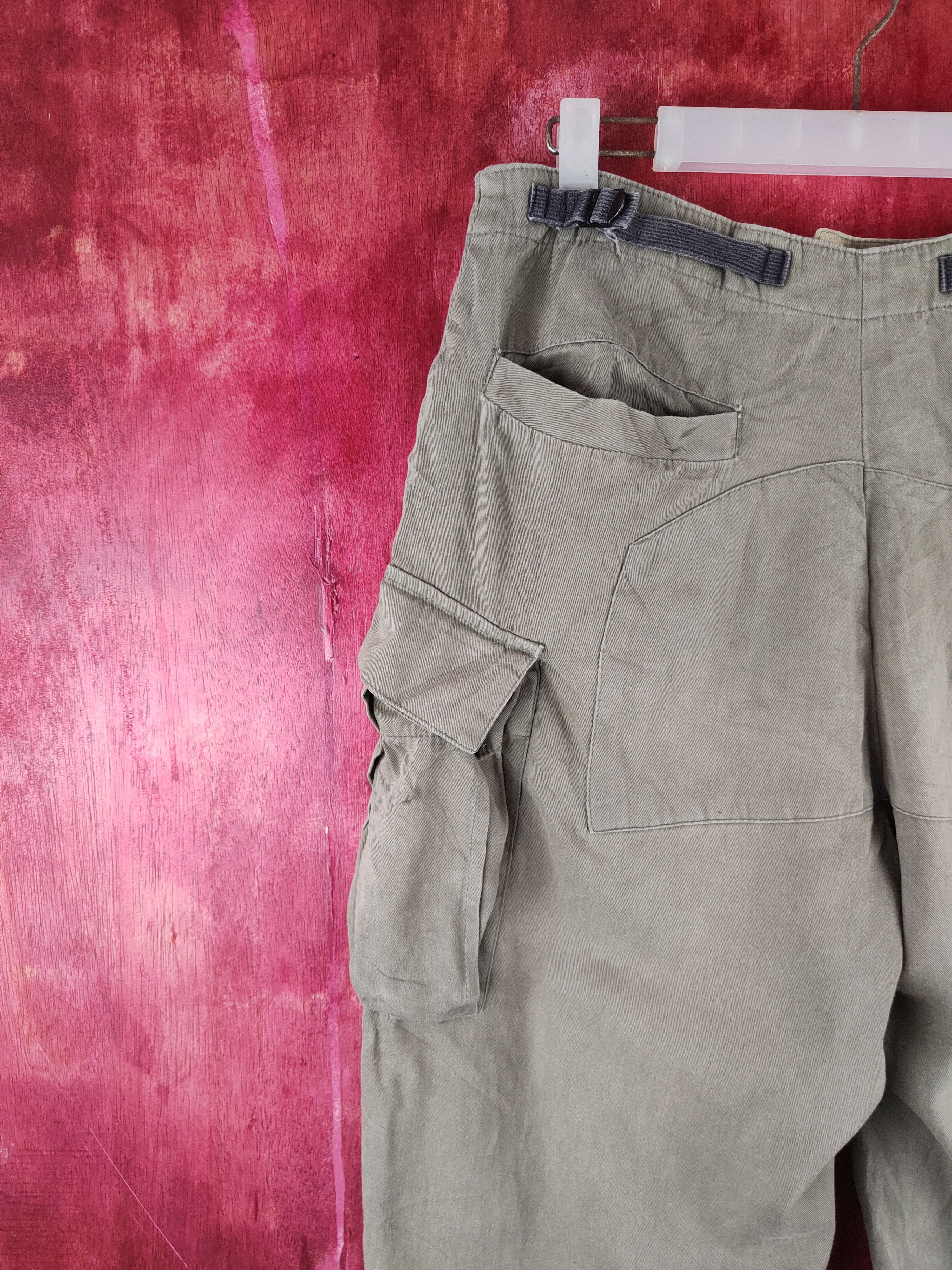 Japanese Brand VINTAGE Gueho Wear Dark Olive Faded Cargo Pants N#33 Size US 32 / EU 48 - 9 Thumbnail