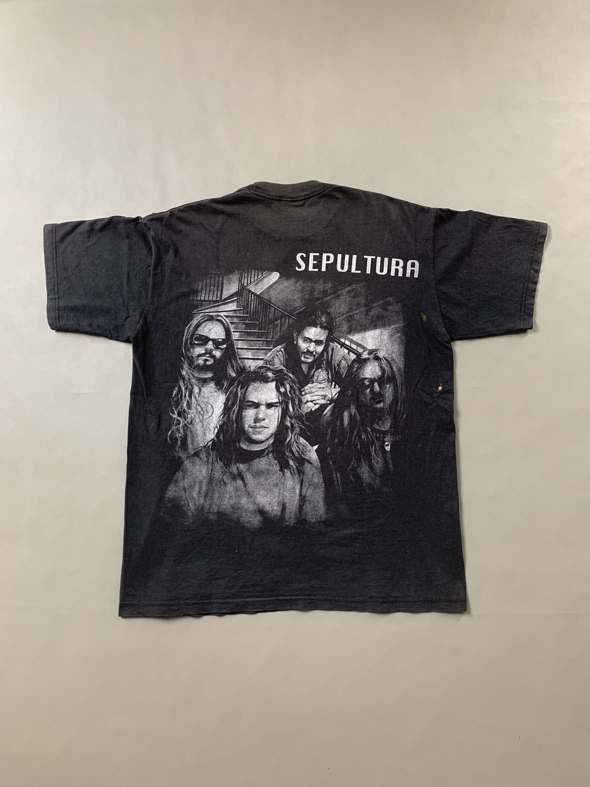 Band Tees × Vintage Vintage 90s Sepultura Tshirt Size US XL / EU 56 / 4 - 2 Thumbnail