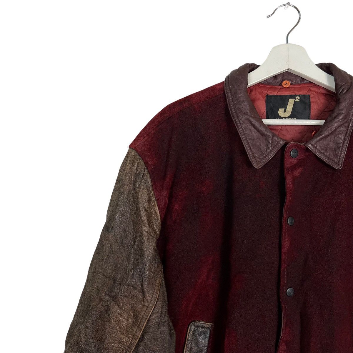 Japanese Brand 🔥 RARE VINTAGE MR.JUNKO LEATHER JACKET Size US L / EU 52-54 / 3 - 8 Thumbnail