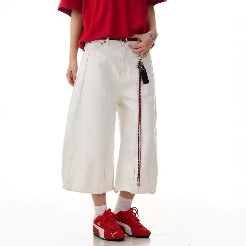 Other Streetwear Casual Straight Wide Leg High Street Shorts Size US 31 - 6 Thumbnail