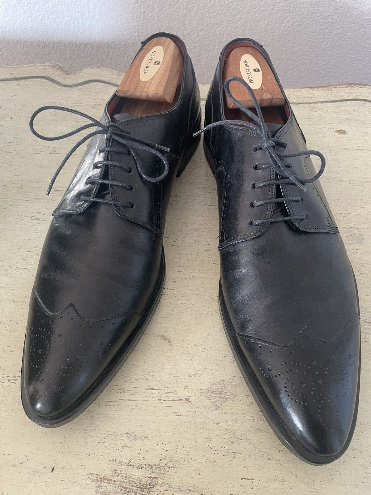 Canali Medallion Toe Derby Size US 12 / EU 45 - 1 Thumbnail