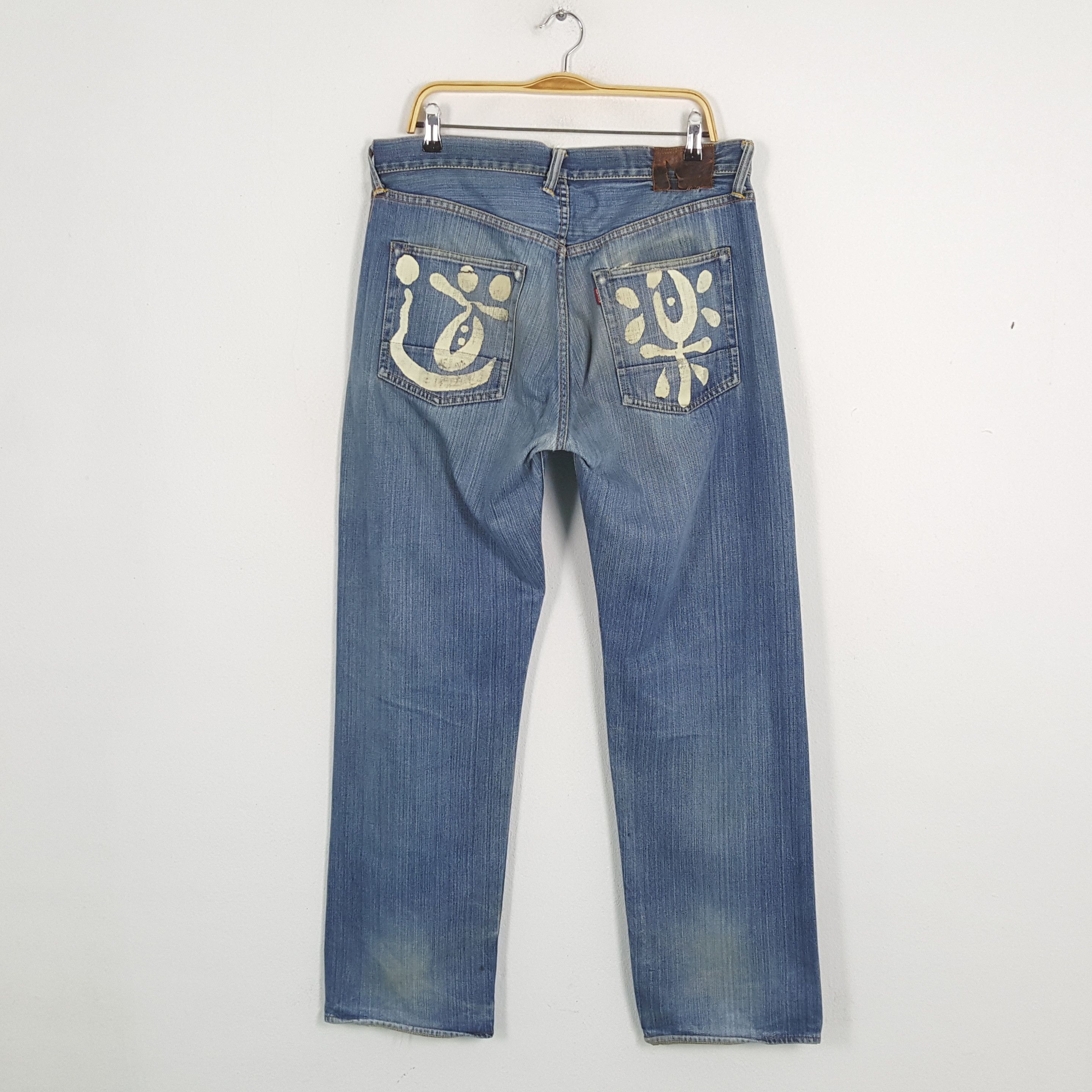 Evisu × Japanese Brand × Vintage Vintage EVISU Japanese Brand Daicock Custom Style Jeans Size US 34 / EU 50 - 4 Thumbnail
