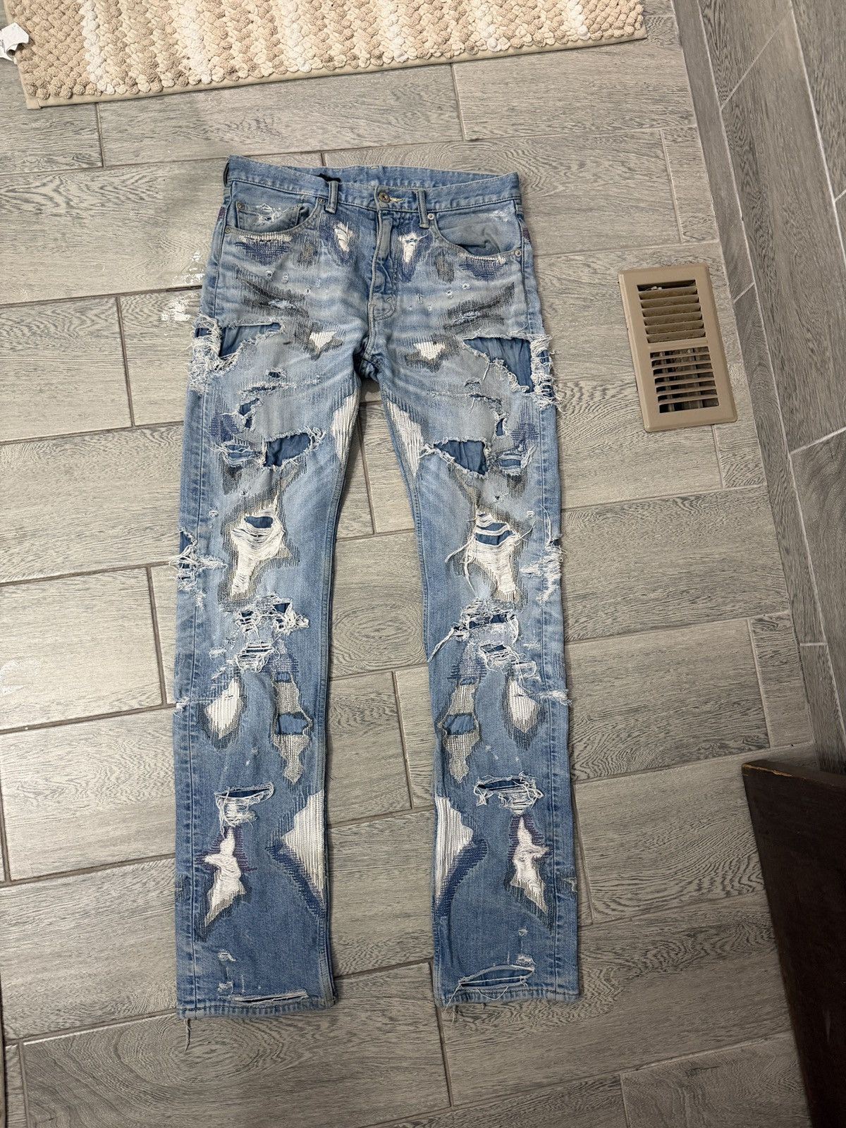 Vlone Vlone denim jeans | Grailed