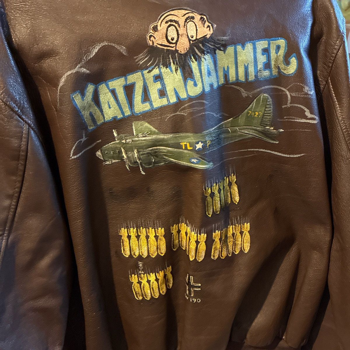 Other A-2 Flight Jacket WW2 leather hand painted Size US L / EU 52-54 / 3 - 2 Thumbnail