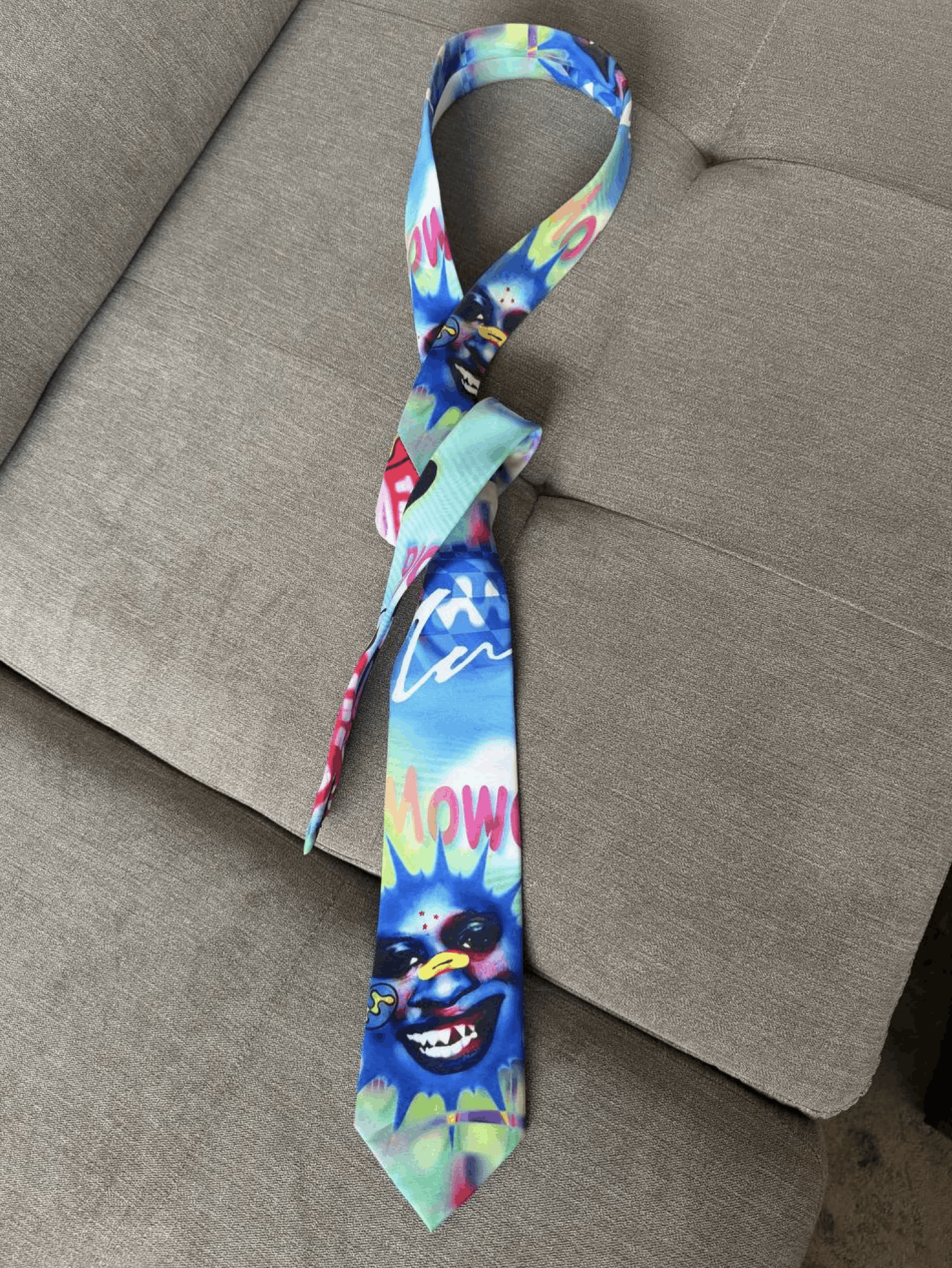 Mowalola Mowalola Rare Piece Multicolor MTV Tie Size ONE SIZE - 1 Thumbnail