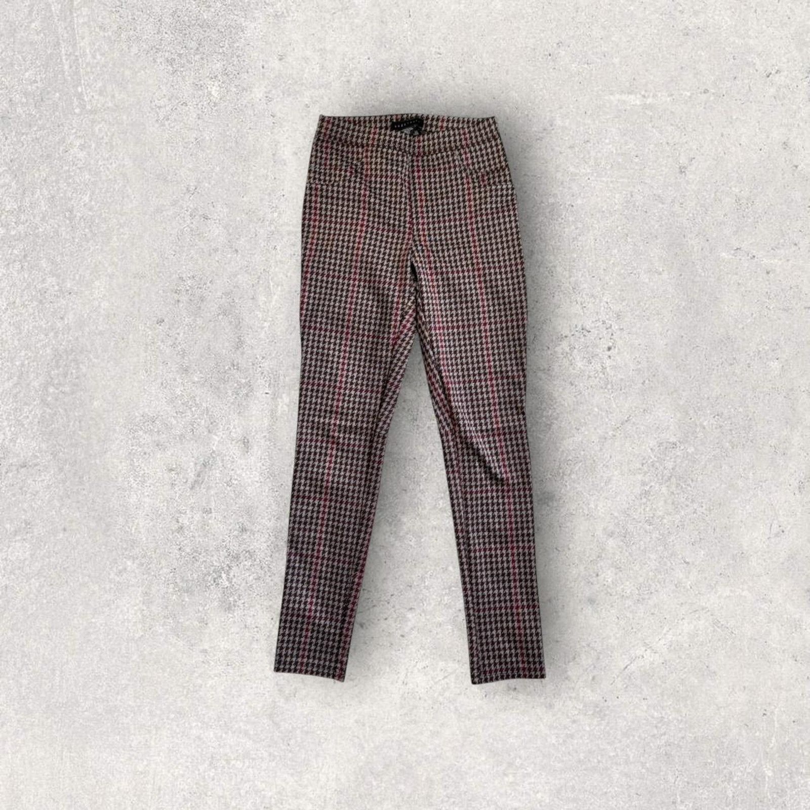 Anthropologie Anthropologie red and black houndstooth Size 26" / US 2 / IT 38 - 3 Thumbnail