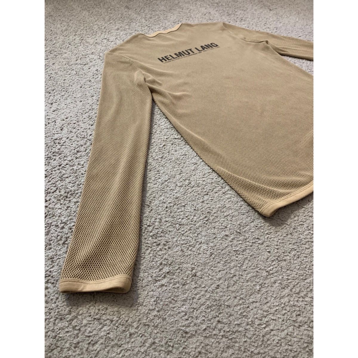 Helmut Lang HELMUT LANG BROWN LOGO MESH TOP Size US M / EU 48-50 / 2 - 16 Thumbnail