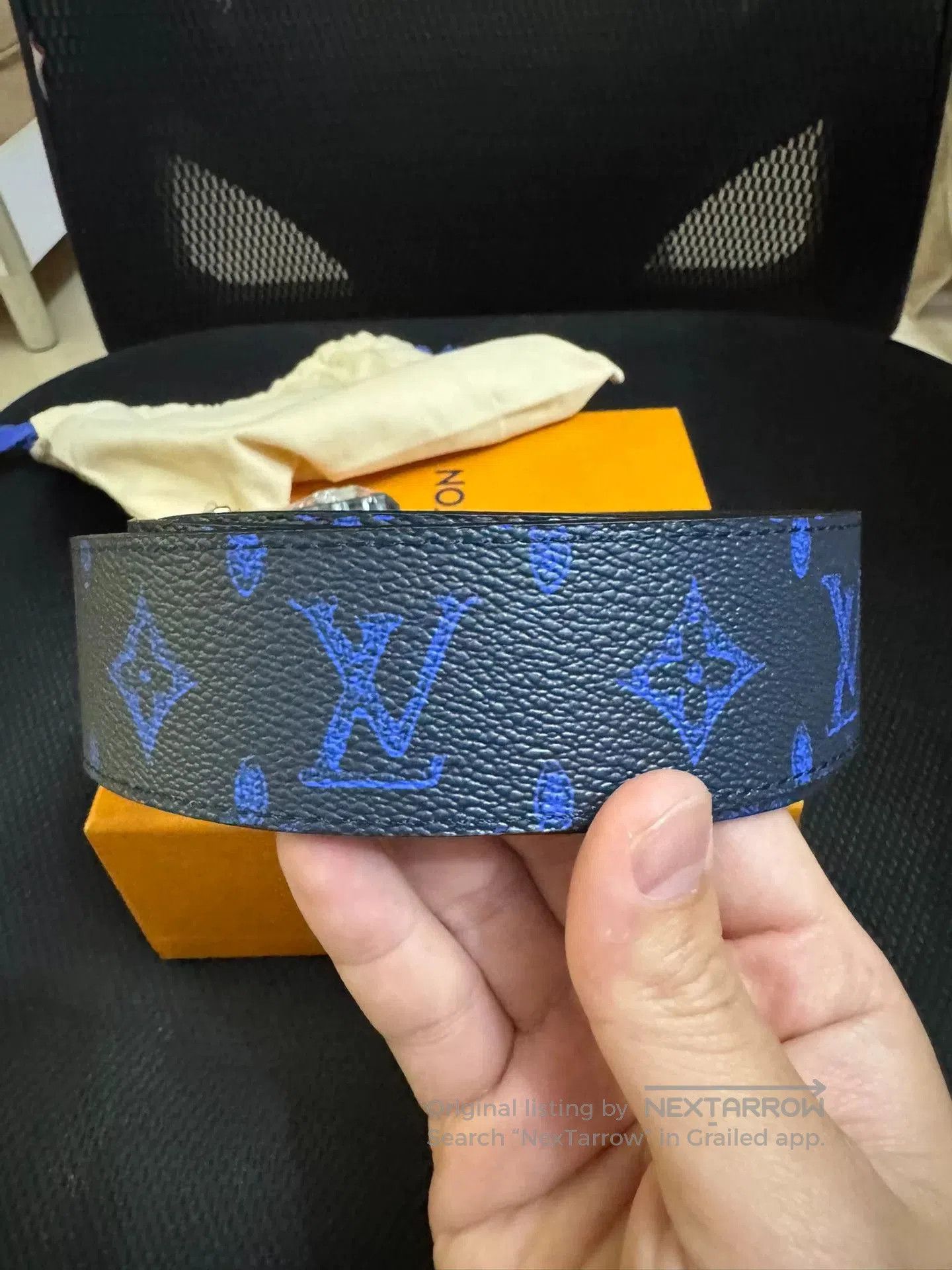 Louis Vuitton louis vuitton monogram leather belt. Size ONE SIZE - 2 Thumbnail