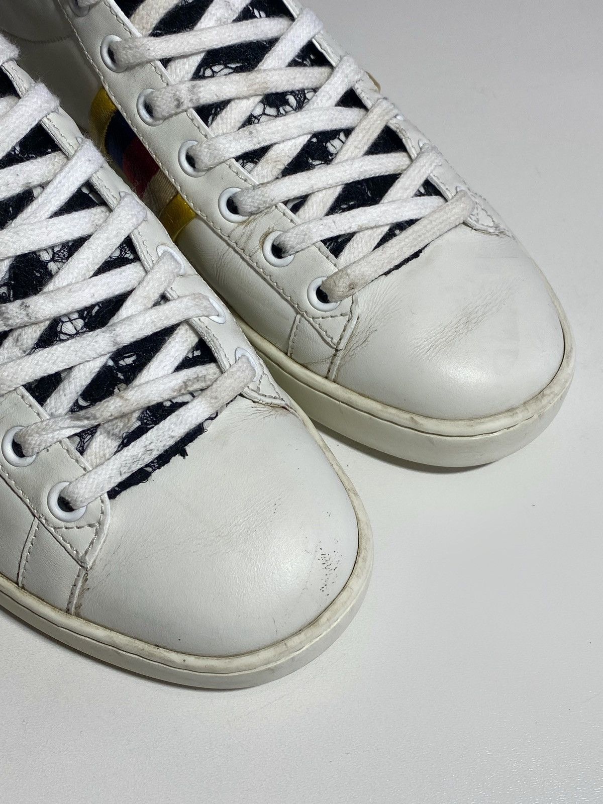 Gucci Gucci Women’s Ace Leather Trainers Size US 7 / IT 37 - 13 Thumbnail
