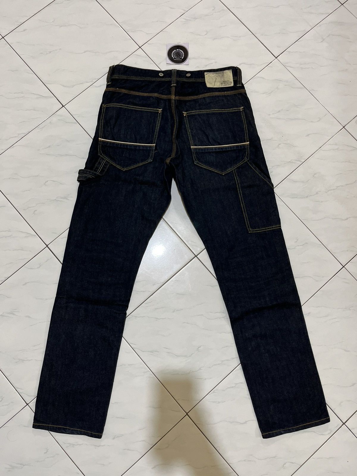 Avirex 🔥 Avirex Indigo Carpenter Denim Pants Size US 31 - 3 Thumbnail