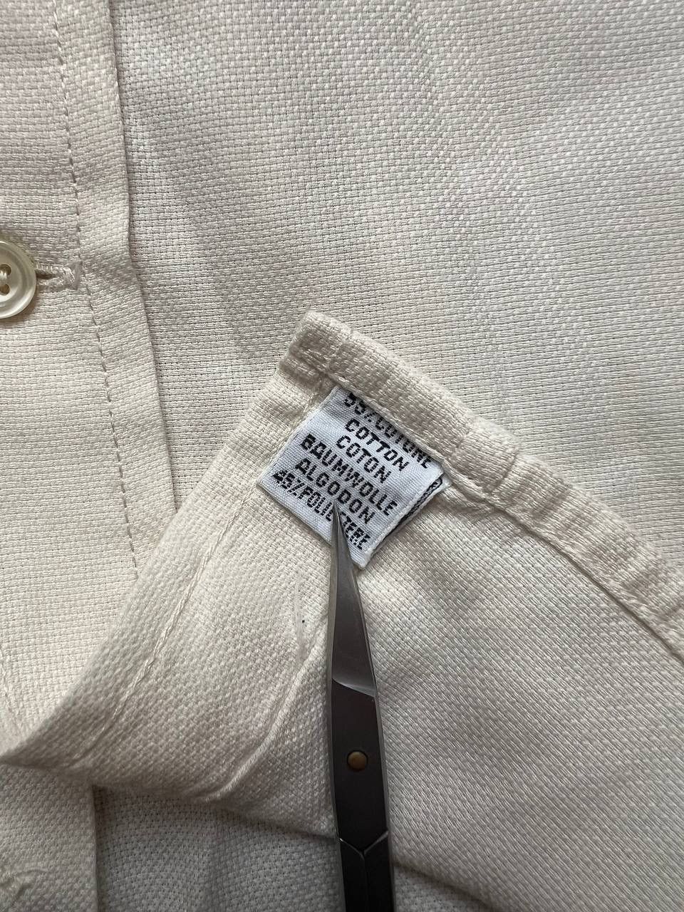Balenciaga Vintage Balenciaga embroidered logo pocket button shirt Size US L / EU 52-54 / 3 - 7 Thumbnail