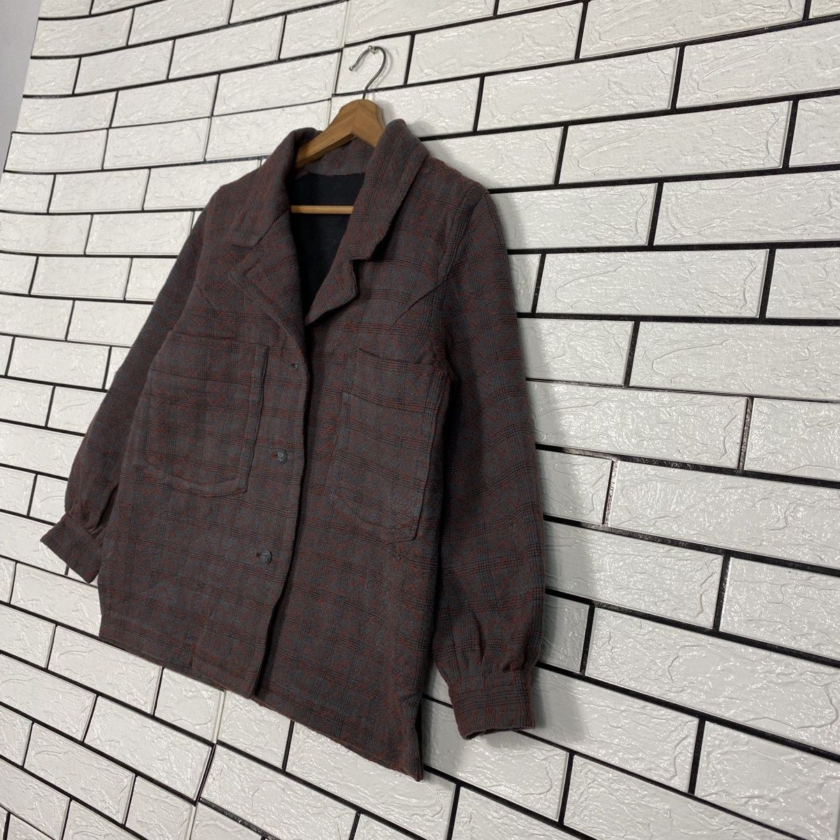 Japanese Brand Vintage Wool Jacket Herringbone Unbranded Issey Miyake Size US M / EU 48-50 / 2 - 3 Thumbnail