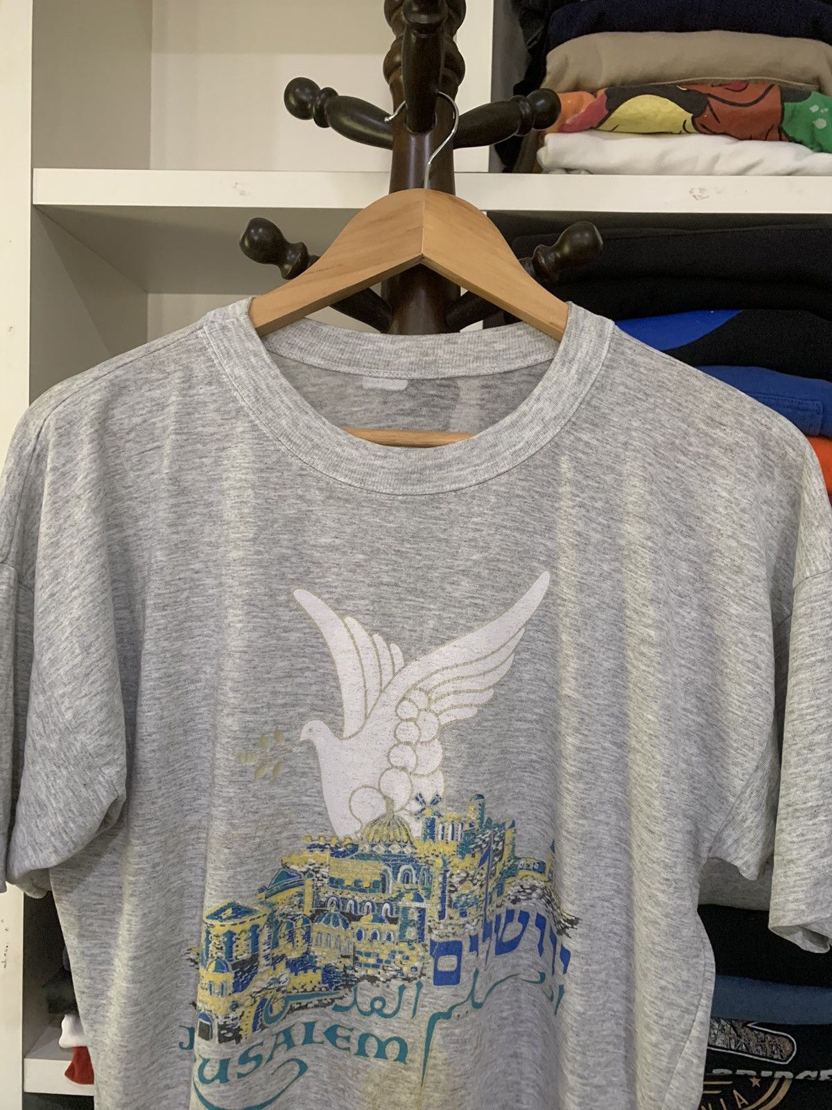 Vintage Vintage Jerusalem Israel Tee Size US L / EU 52-54 / 3 - 5 Thumbnail