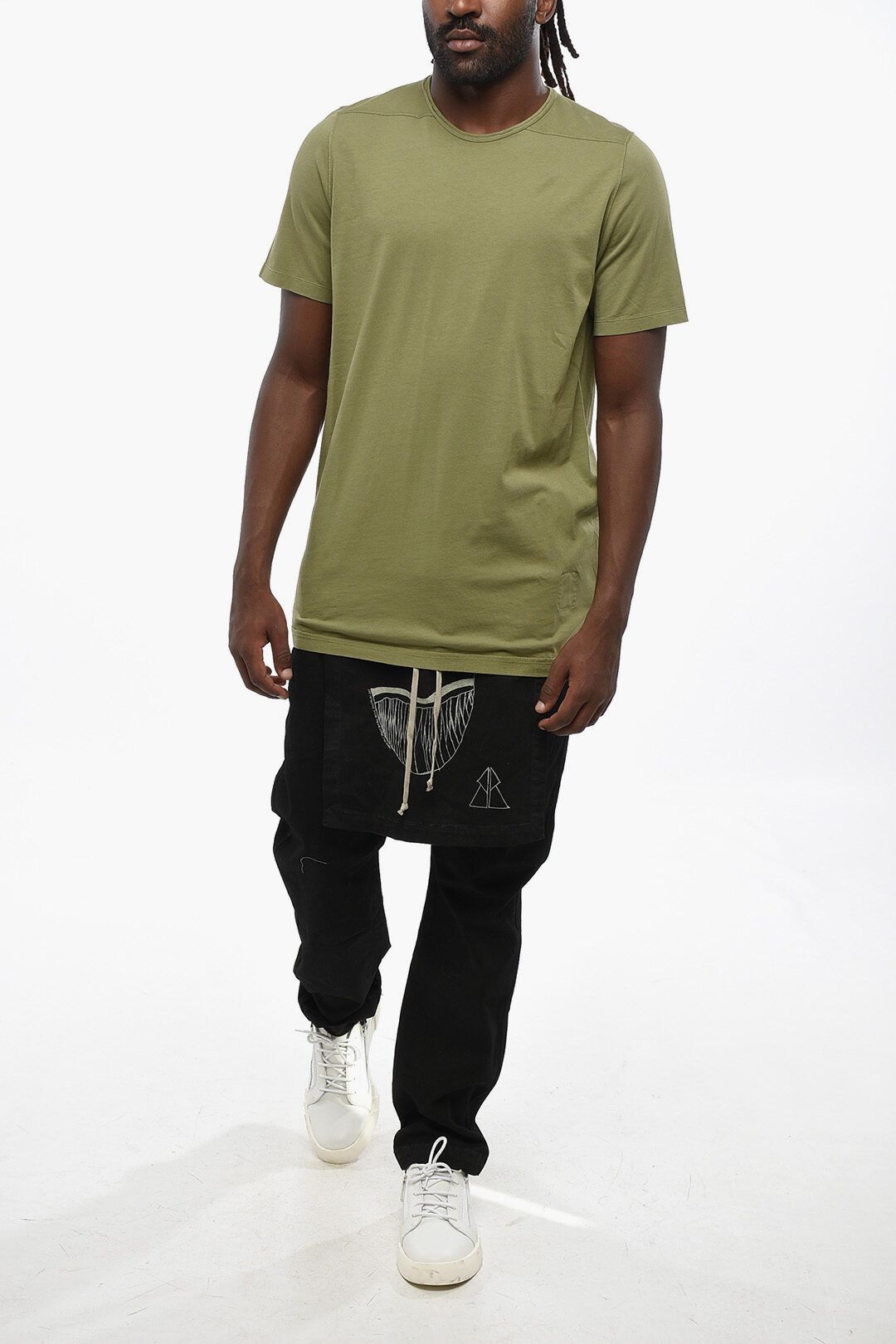 Rick Owens og1mm1025 Crewneck T-Shirt in Green Size US S / EU 44-46 / 1 - 4 Thumbnail