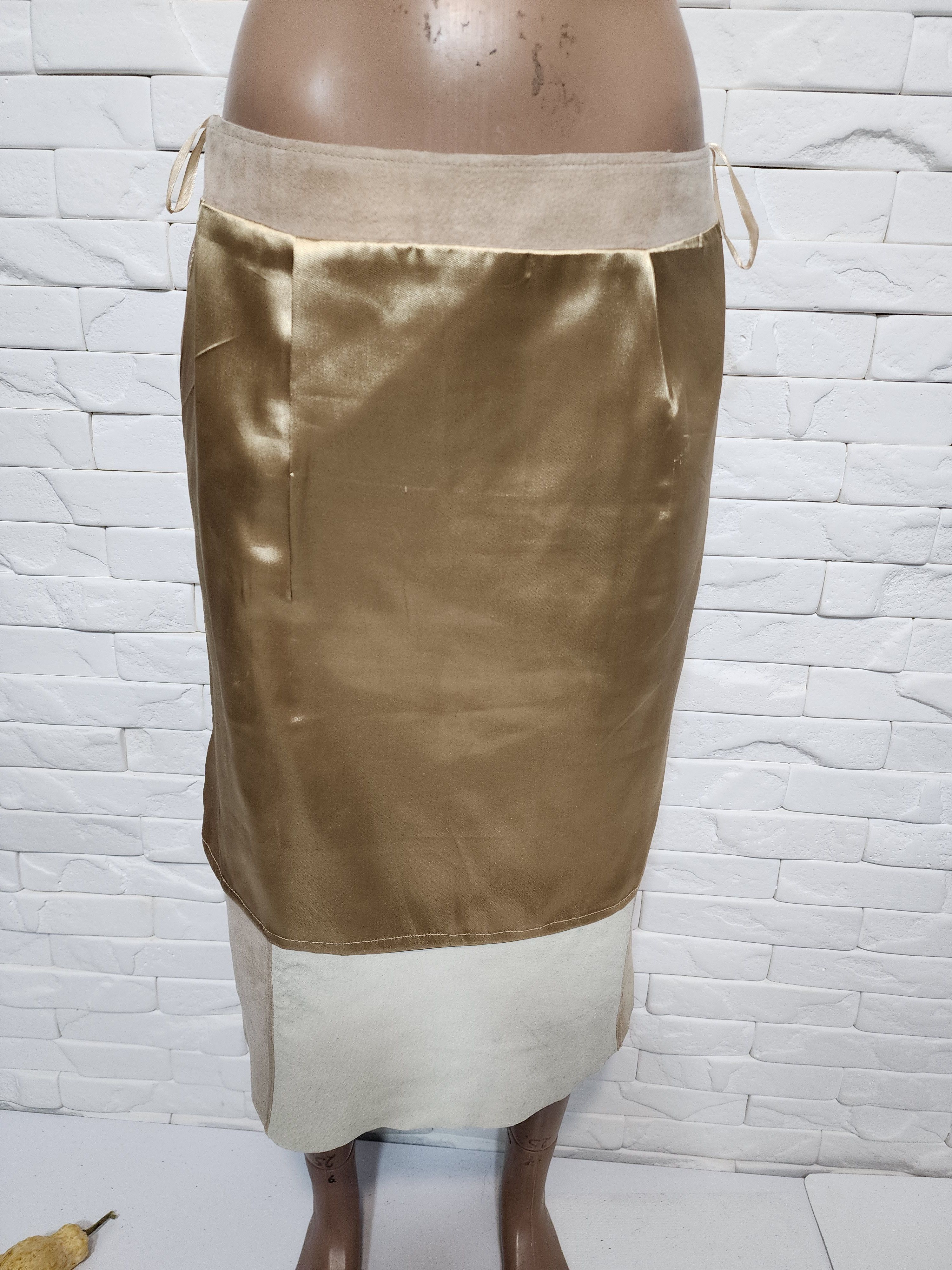 Genuine Leather Brown Suede Leather Skirt: 30" Waist Size 30" / US 8 / IT 44 - 10 Thumbnail