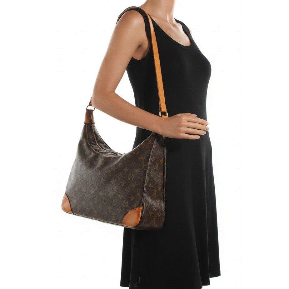 Louis Vuitton Louis Vuitton Monogram Boulogne 35 Shoulder Bag Brown Size ONE SIZE - 2 Thumbnail