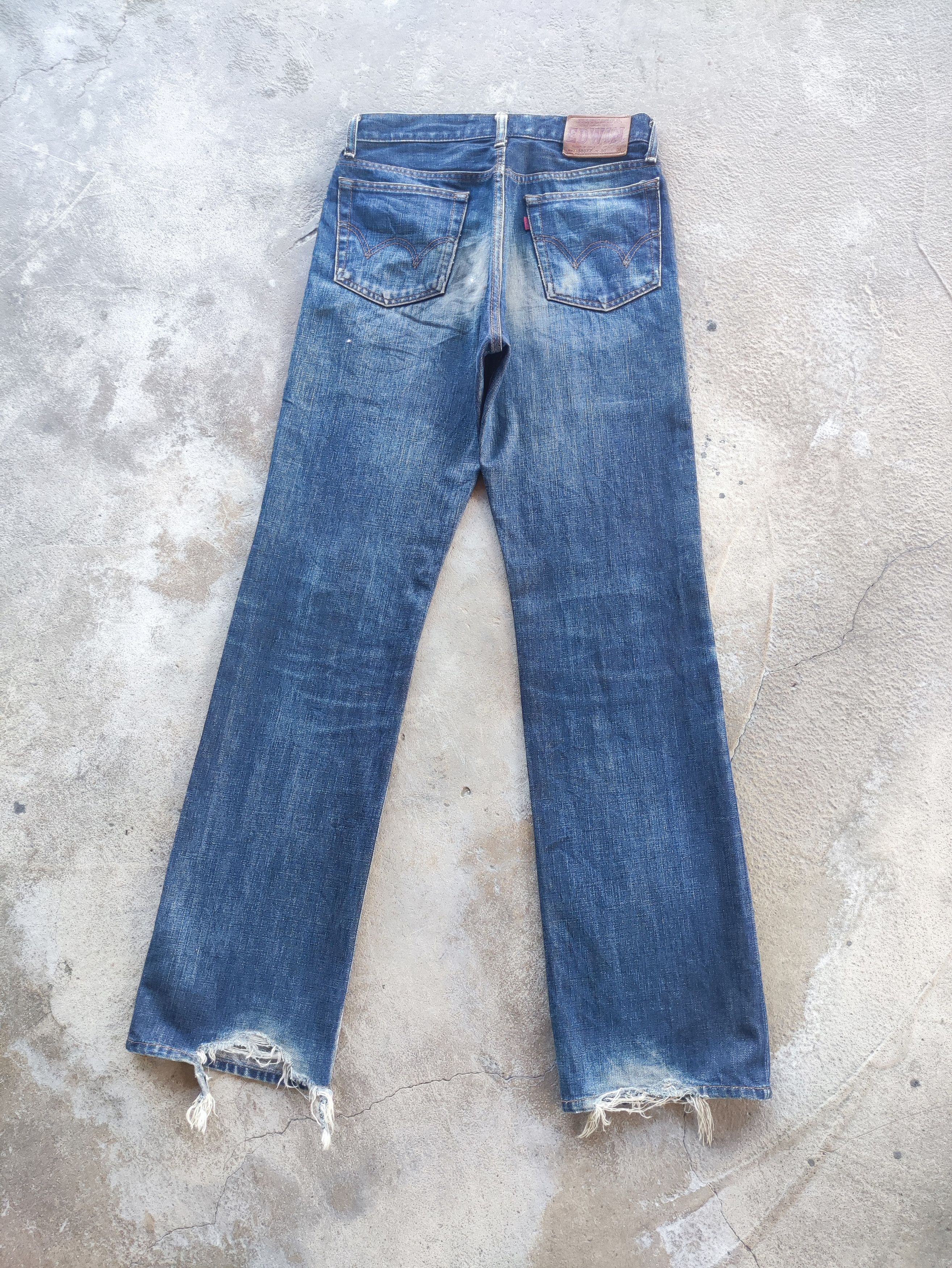 Edwin Vintage Edwin Brand Straight Denim Distressed Faded Pants Size US 29 - 9 Thumbnail