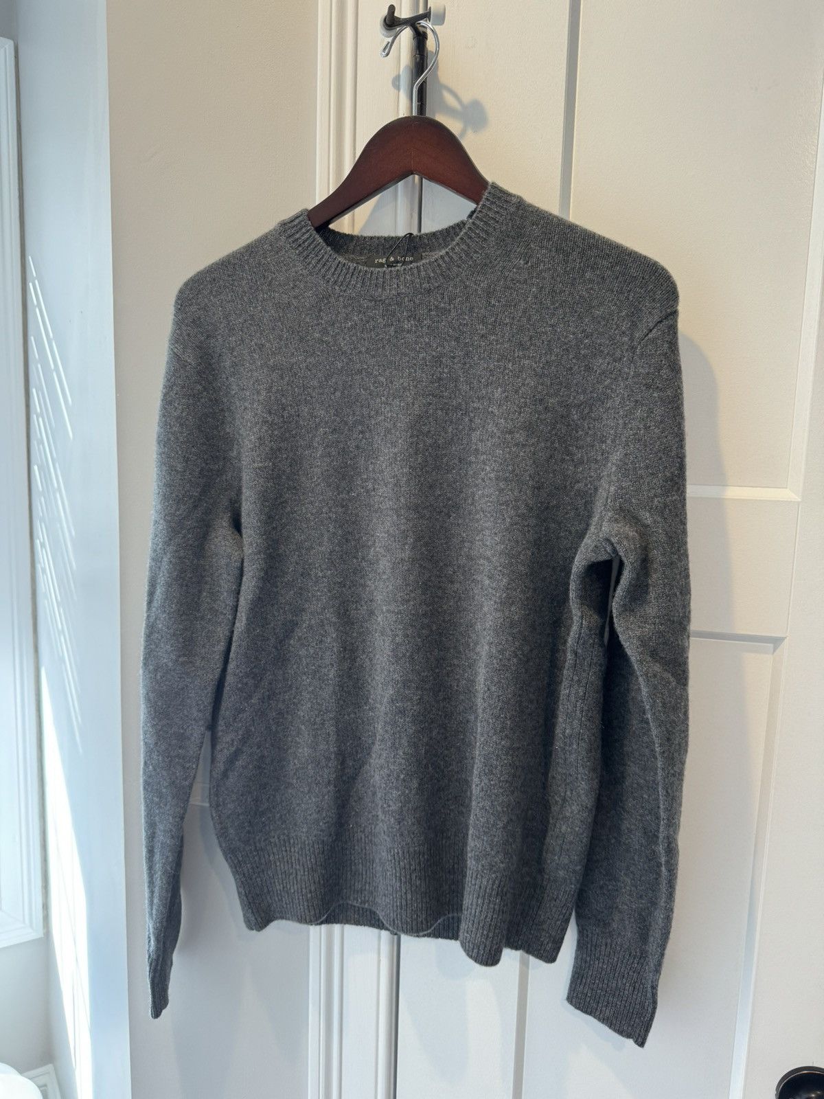 image of Rag Bone Rag & Bone Cashmere Sweater in Grey, Men's (Size Small)