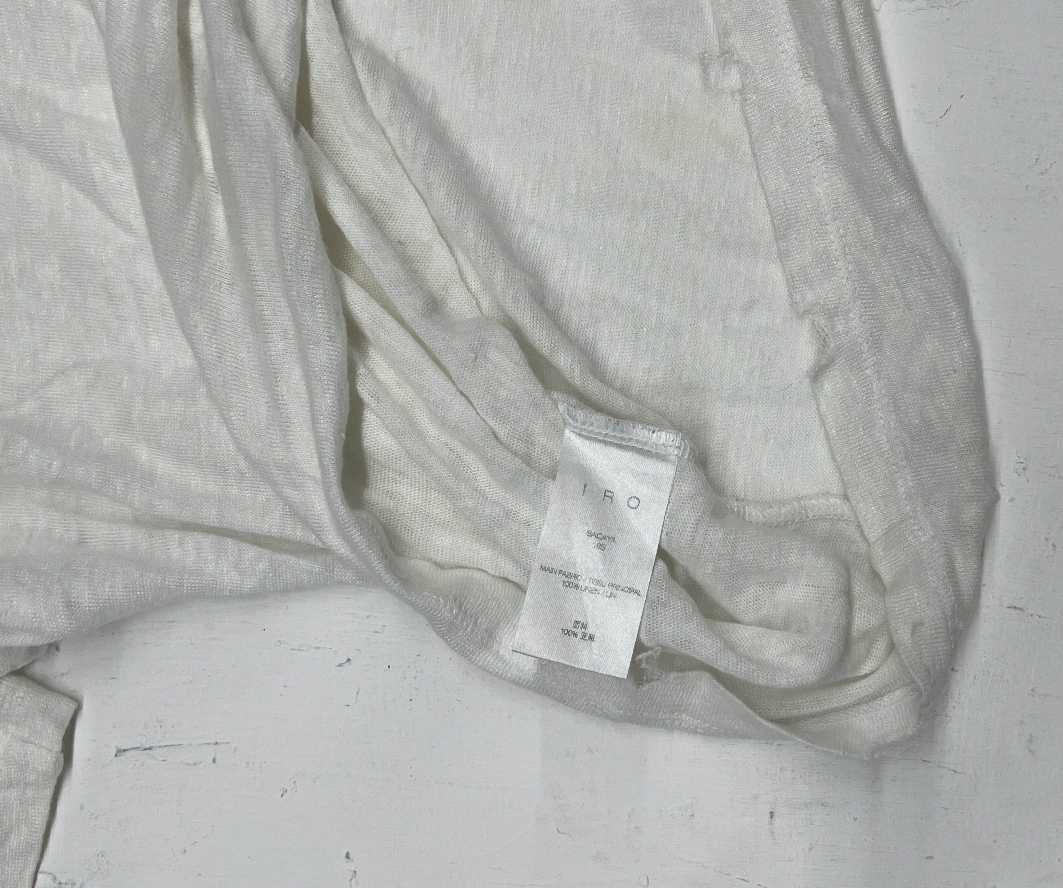 Iro IRO Paris Distressed Linen Oversized Tee Size US XS / EU 42 / 0 - 4 Thumbnail