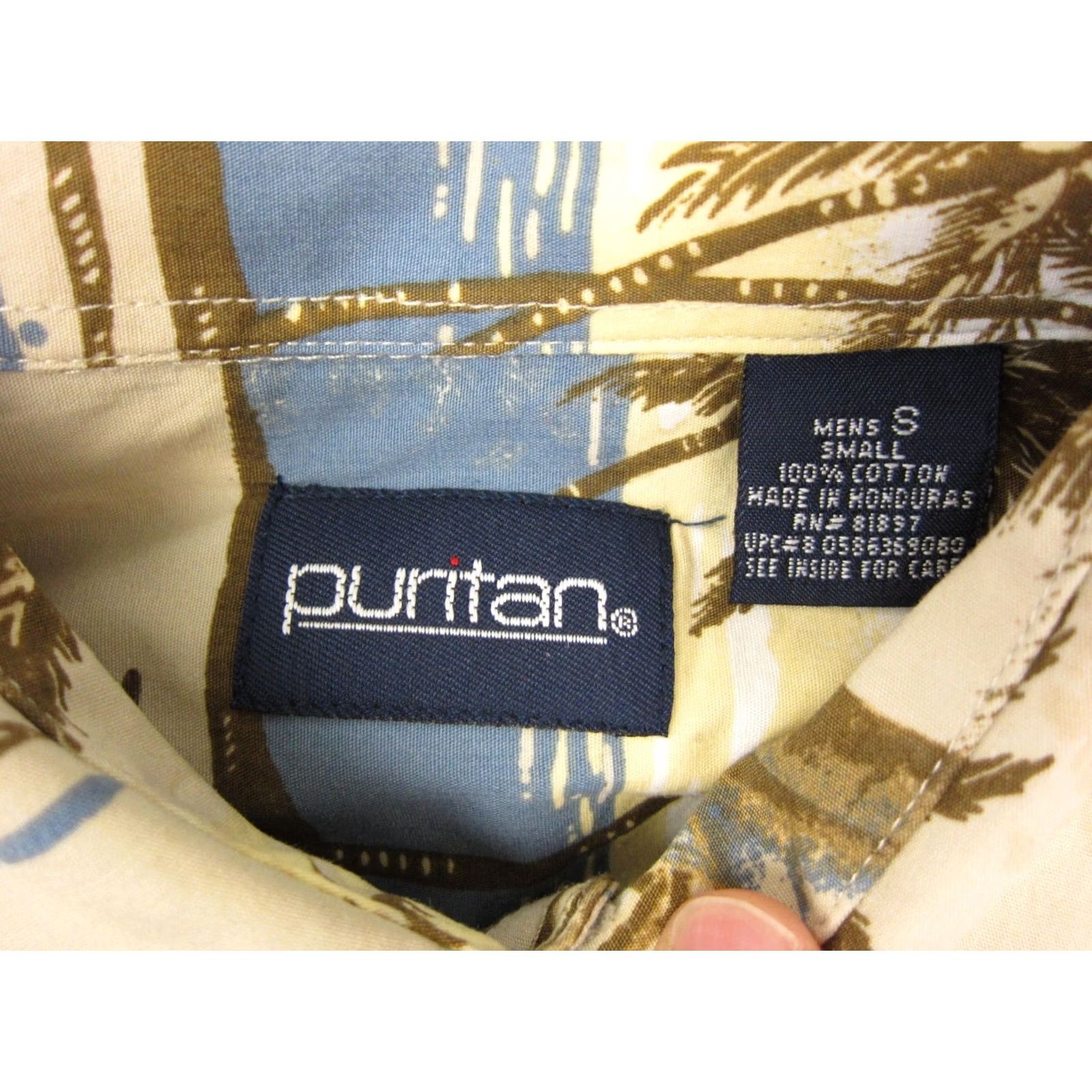 Vintage Puritan Hawaiian Shirt Mens Regular M Short Sleeve Button-Up Yellow Vintage Casual Size US M / EU 48-50 / 2 - 5 Thumbnail