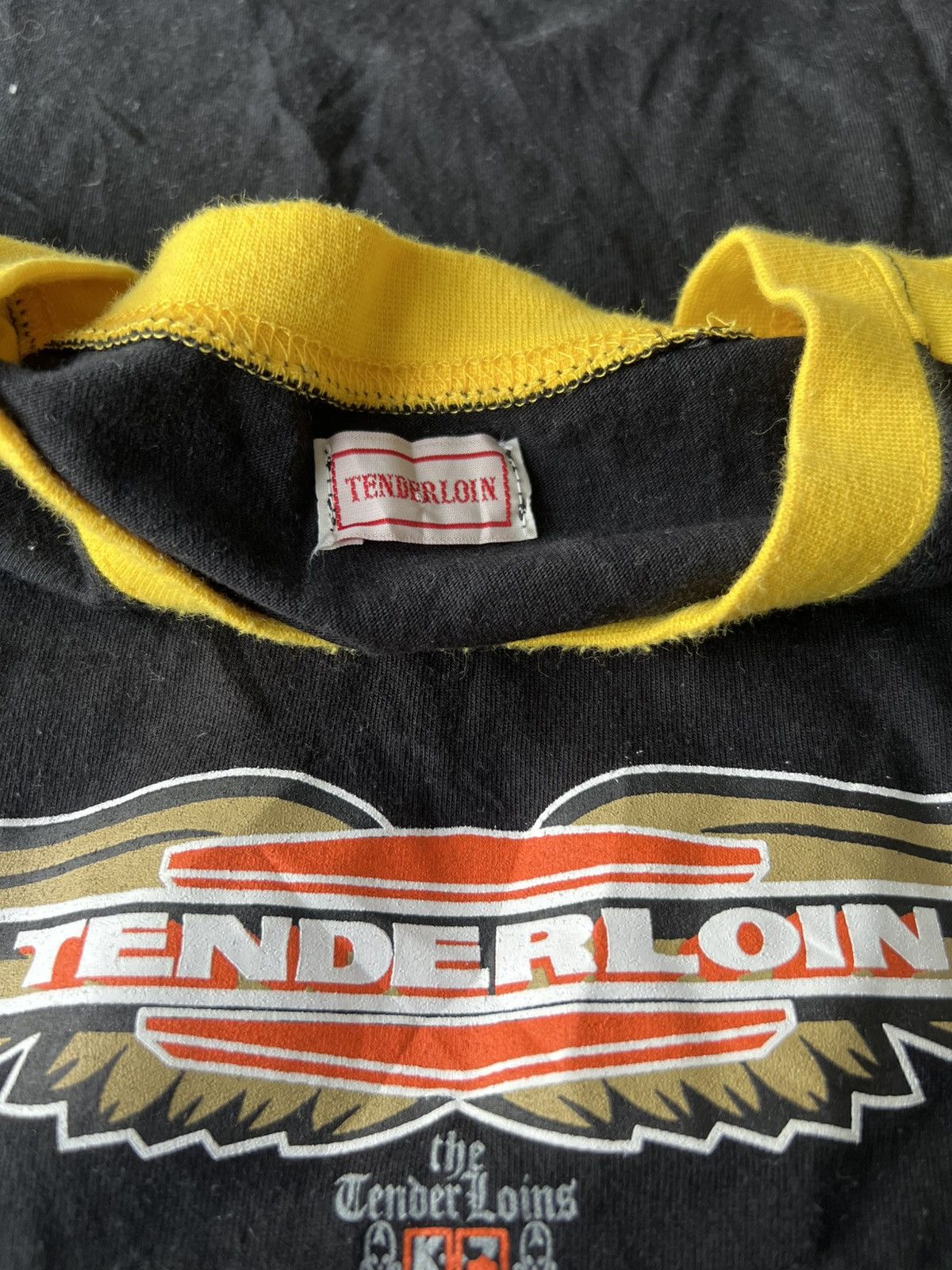 Tenderloin 1990s Tenderloin 🇯🇵 Harley Davidson Logo Two Tones Raglan Tee Size US M / EU 48-50 / 2 - 5 Thumbnail