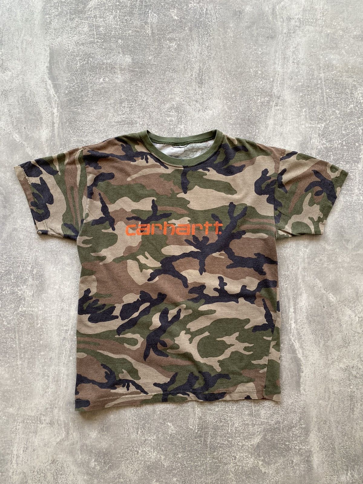 Carhartt Carhartt Big Logo Trashed Camo Tee Size US S / EU 44-46 / 1 - 2 Thumbnail