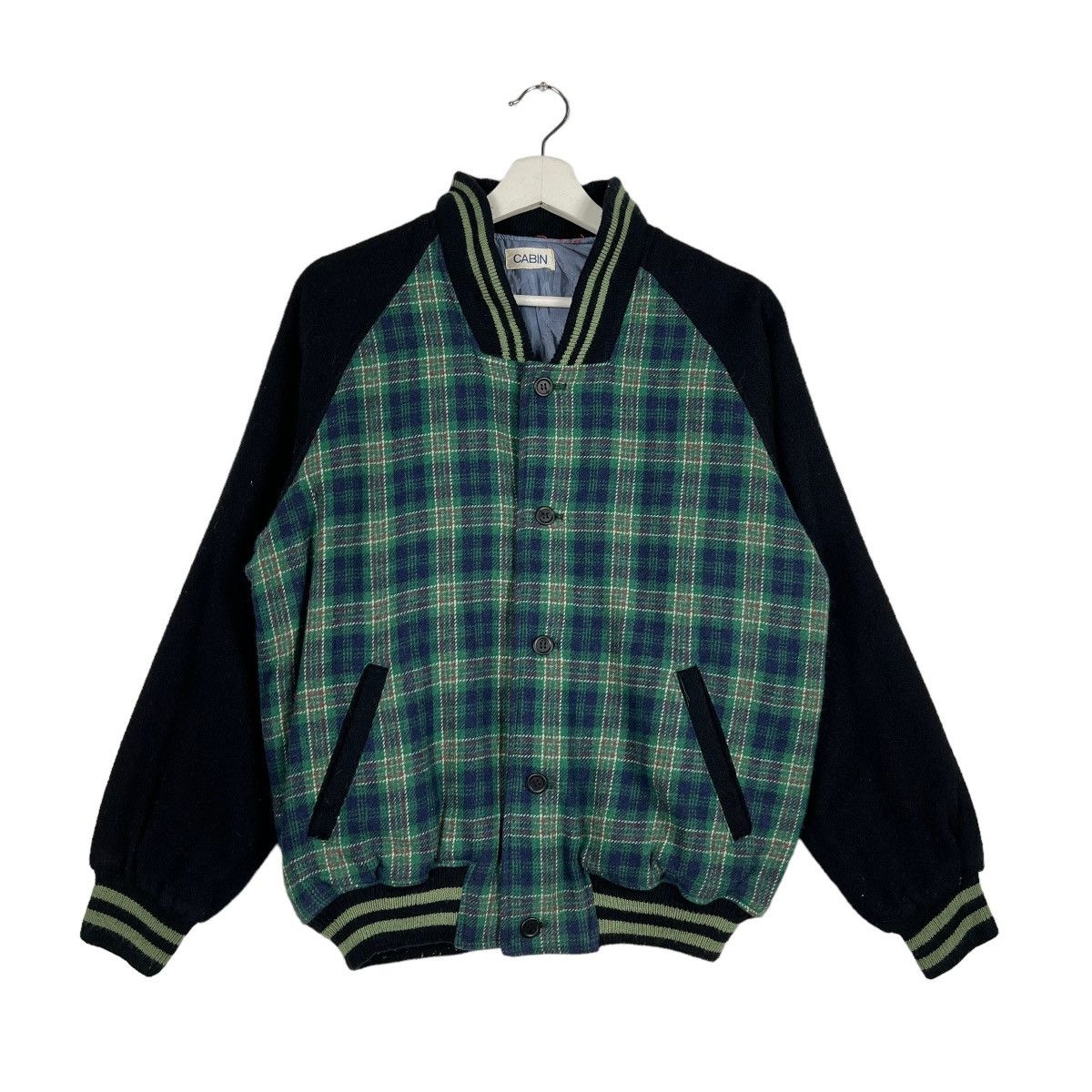 Japanese Brand 🔥 CABIN TARTAN PLAID BOMBER JACKET Size US L / EU 52-54 / 3 - 2 Thumbnail