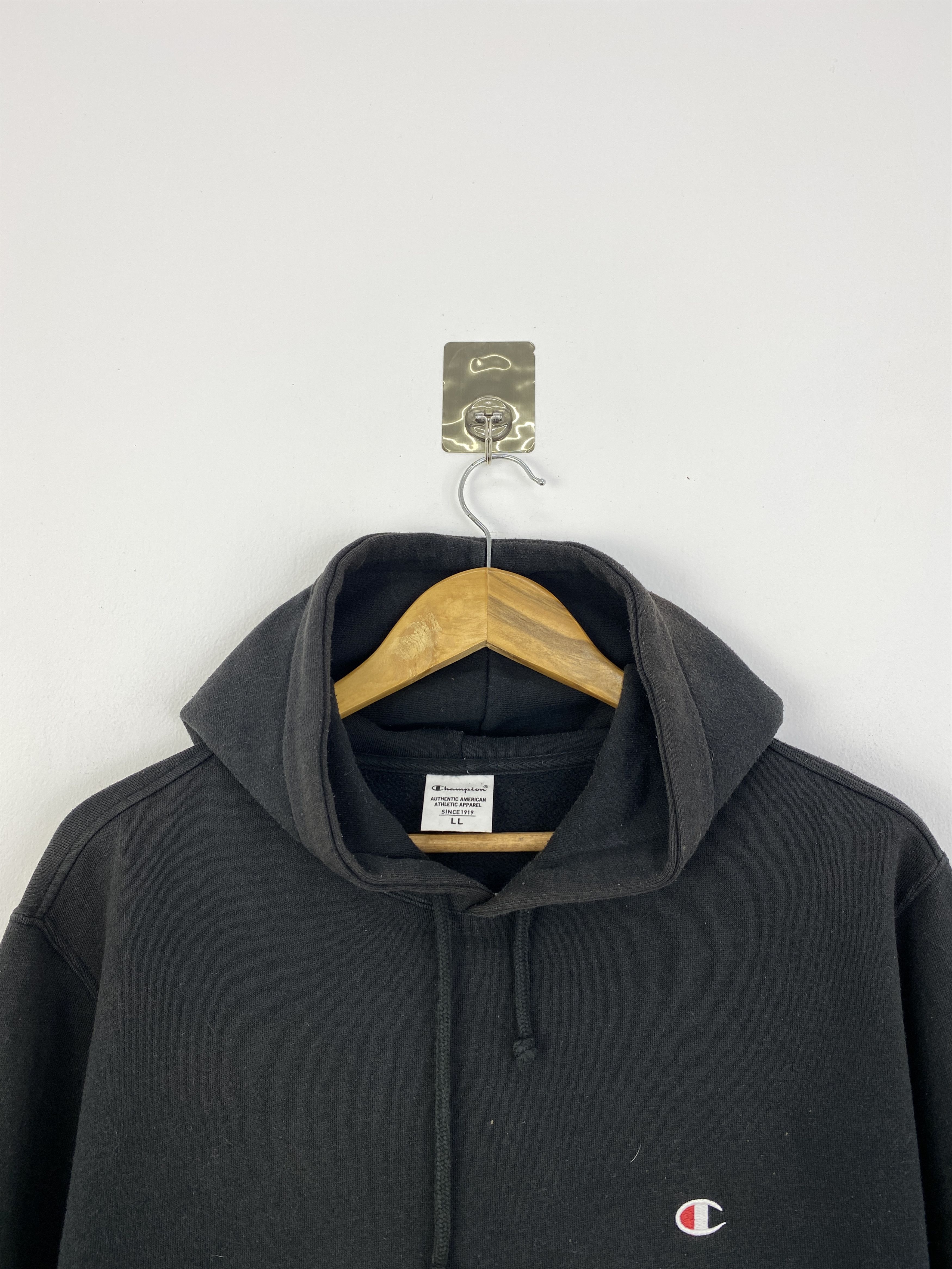 Champion Vintage Champion Chest Logo Pullover Hoodie SH0038 Size US XL / EU 56 / 4 - 2 Thumbnail