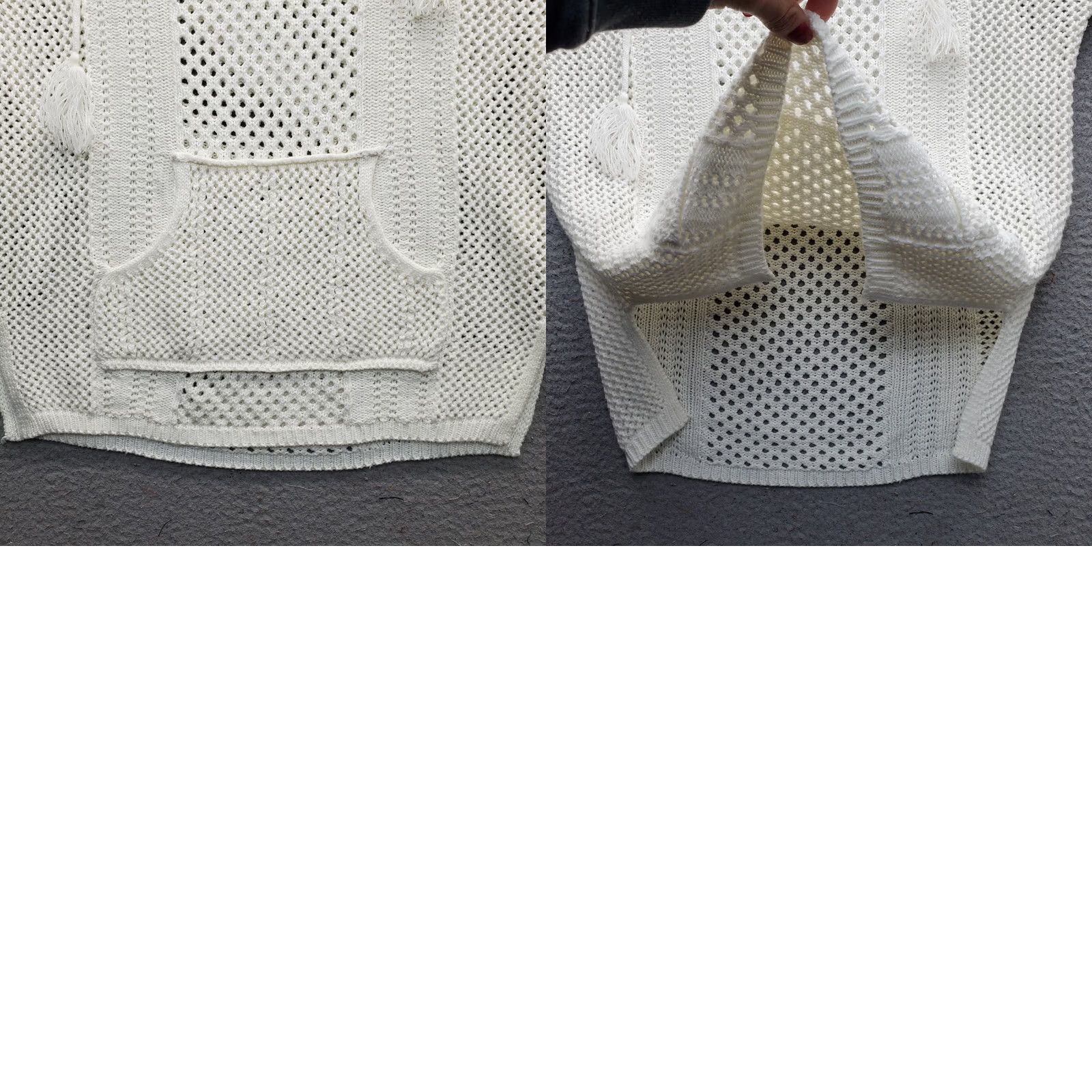 BKE BKE Womens Hooded Sweater Size M Multicolor Open-Knit Pointelle Flared Sleeve Pullover Knit Casual, Travel, Fall/Winter Size M / US 6-8 / IT 42-44 - 8 Thumbnail